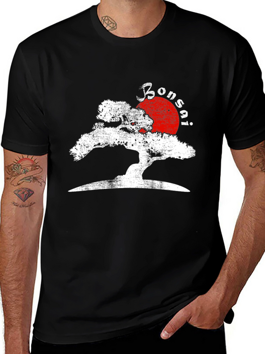Bonsai Tree Black T-Shirt