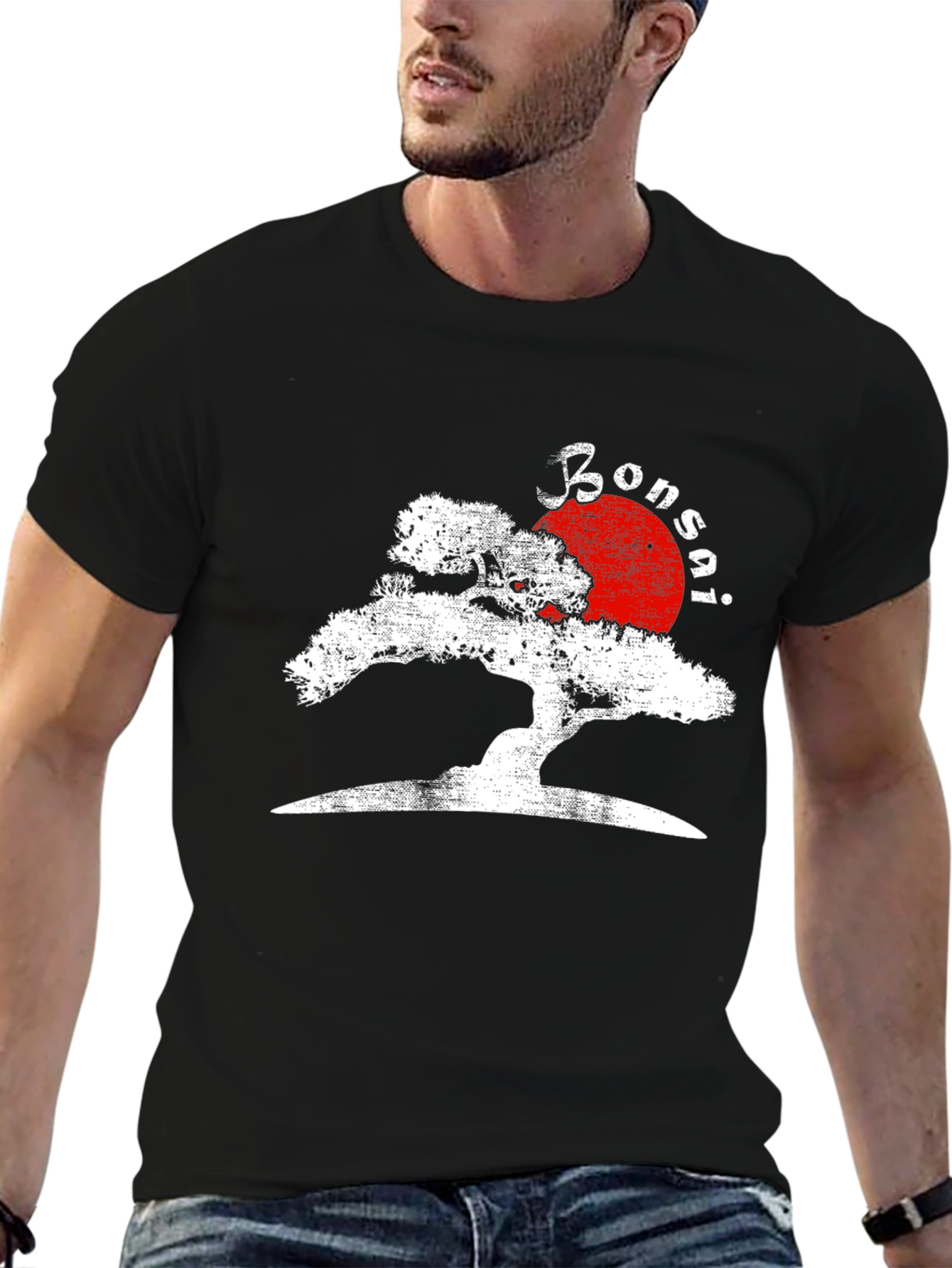 Bonsai Tree Black T-Shirt