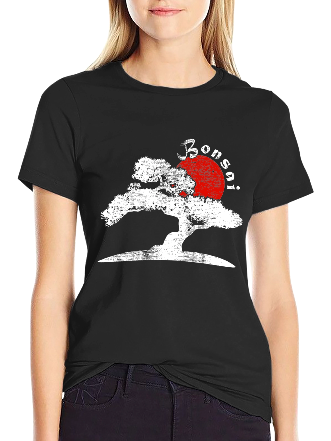 Bonsai Tree Black T-Shirt