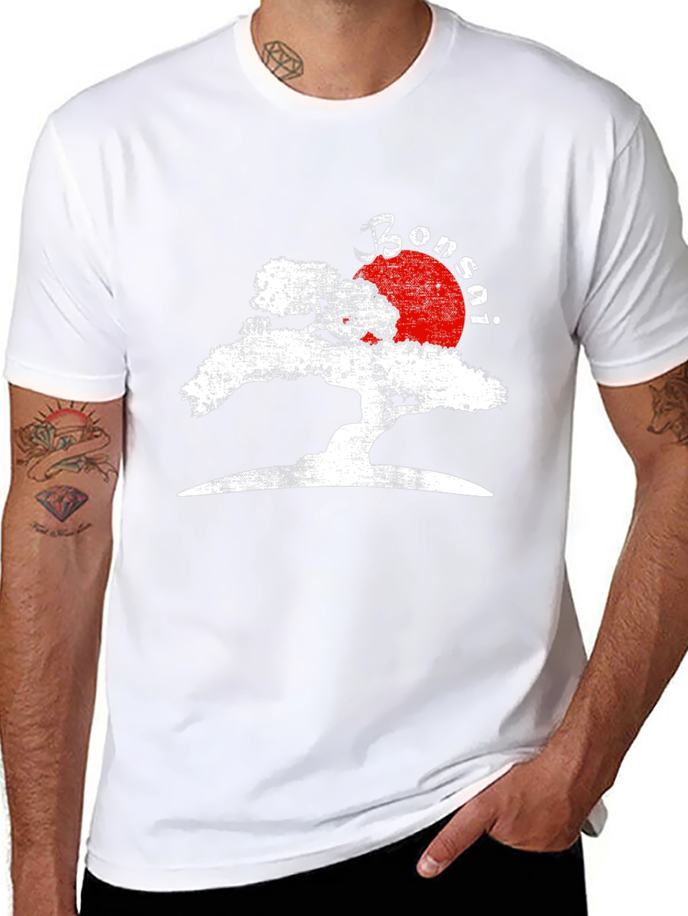 Bonsai Tree Black T-Shirt