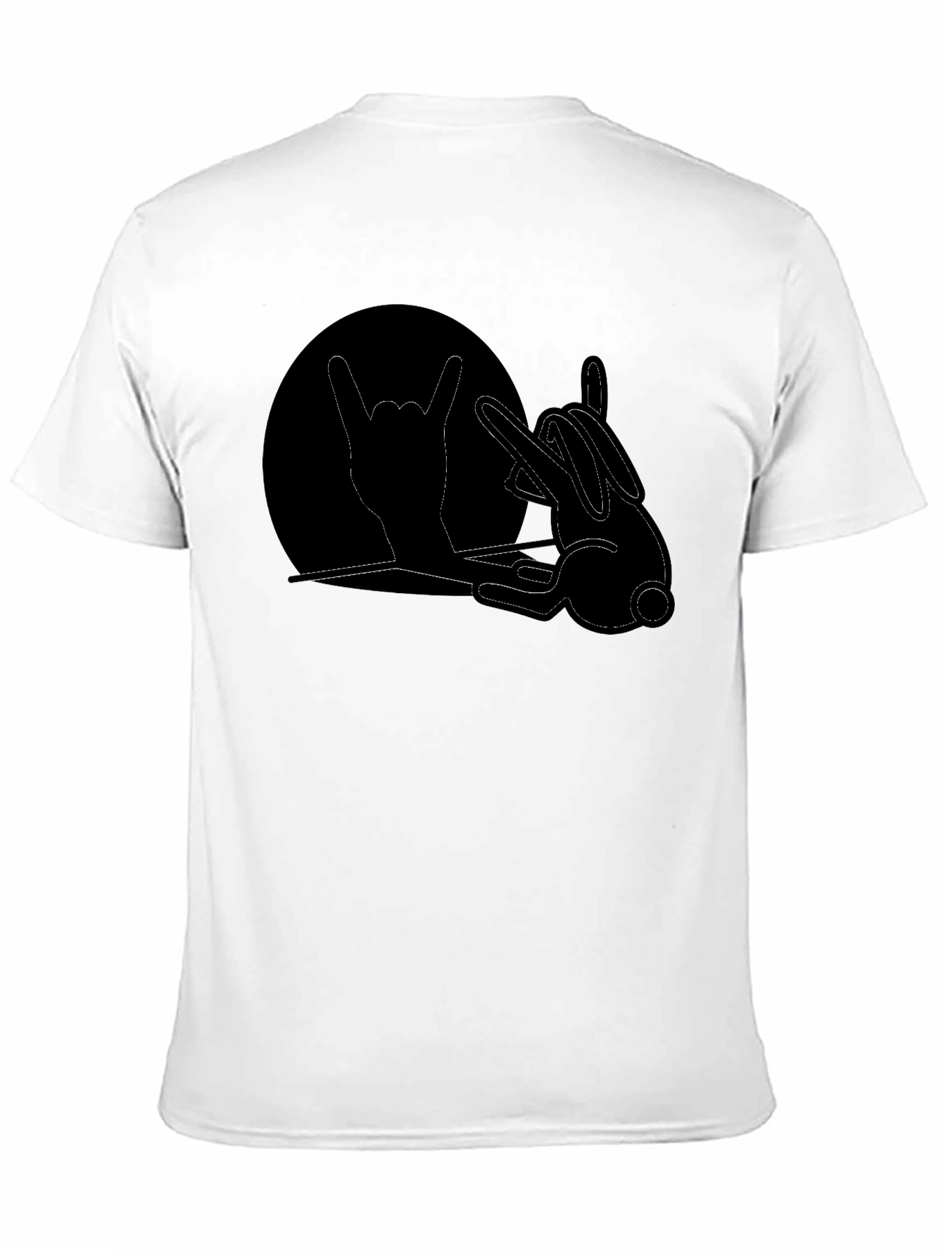 Rock On Bunny T-Shirt - Black