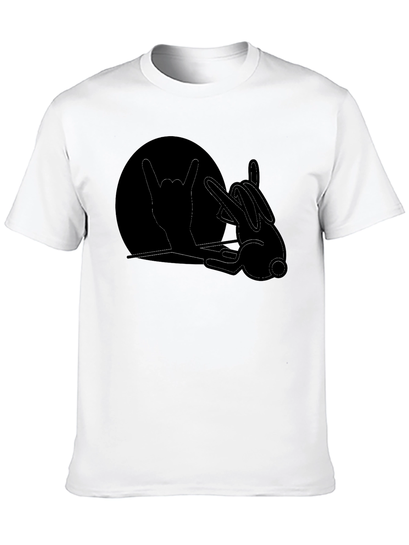 Rock On Bunny T-Shirt - Black