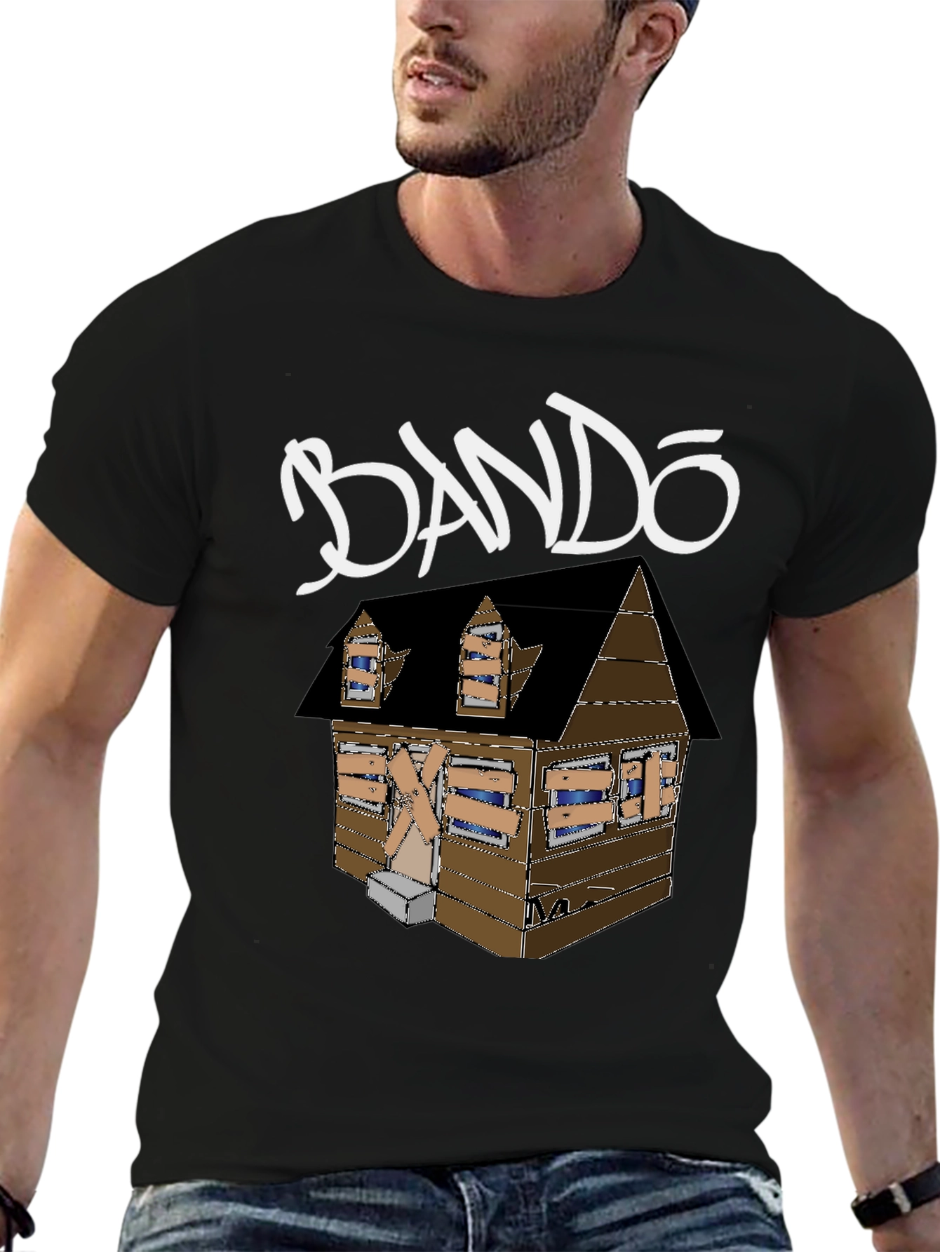 BANDO House Graphic Tee - Black