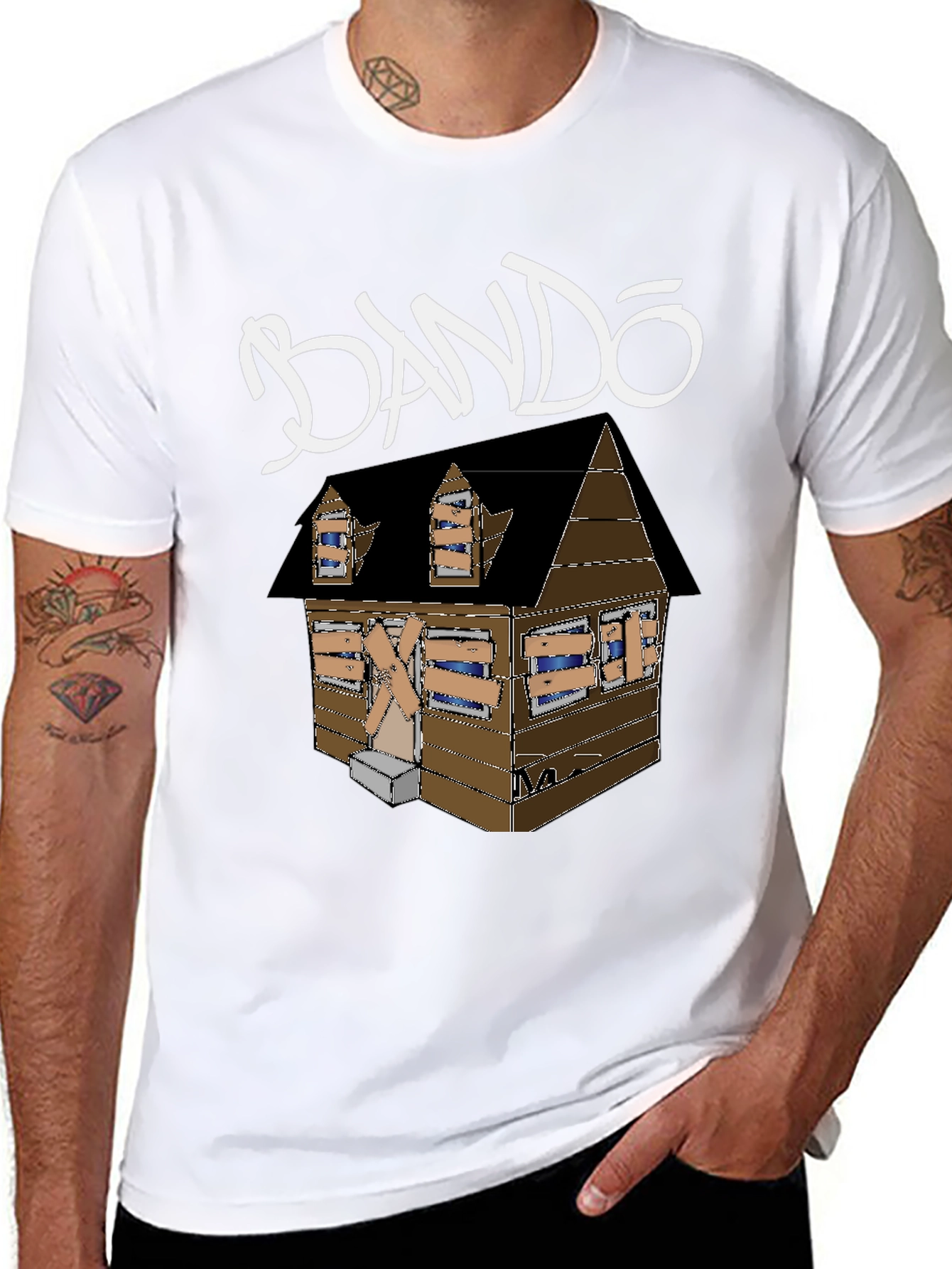 BANDO House Graphic Tee - Black
