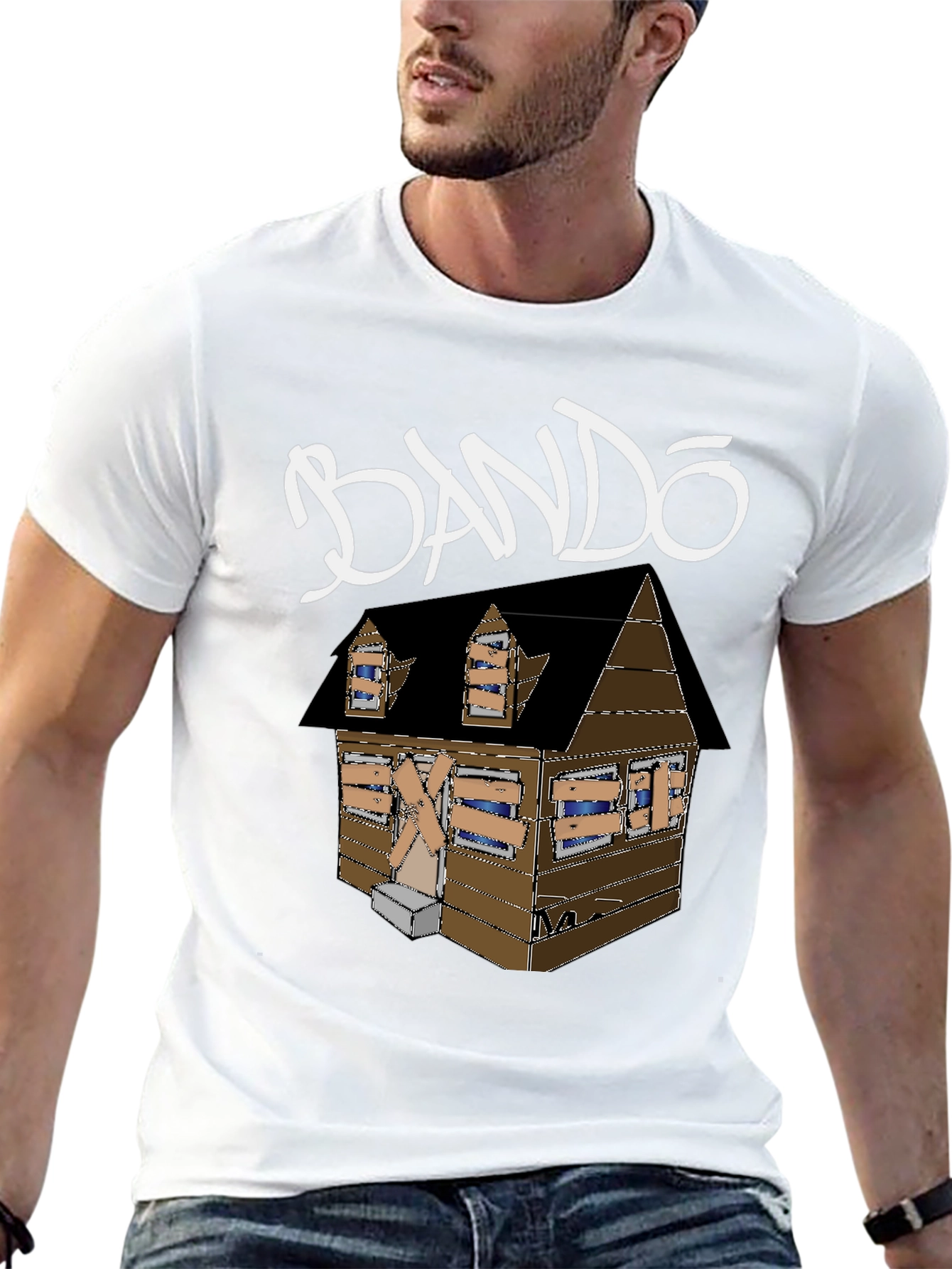 BANDO House Graphic Tee - Black