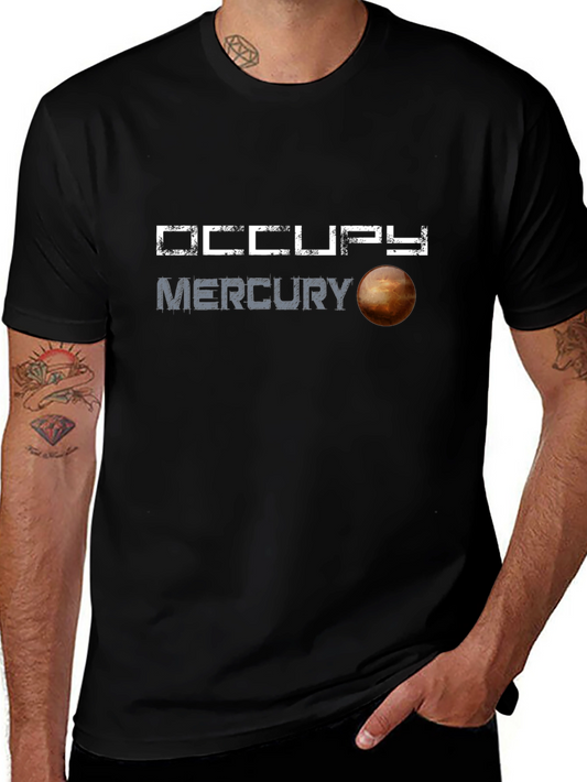 Occupy Mercury Graphic T-Shirt - Space Exploration Tee