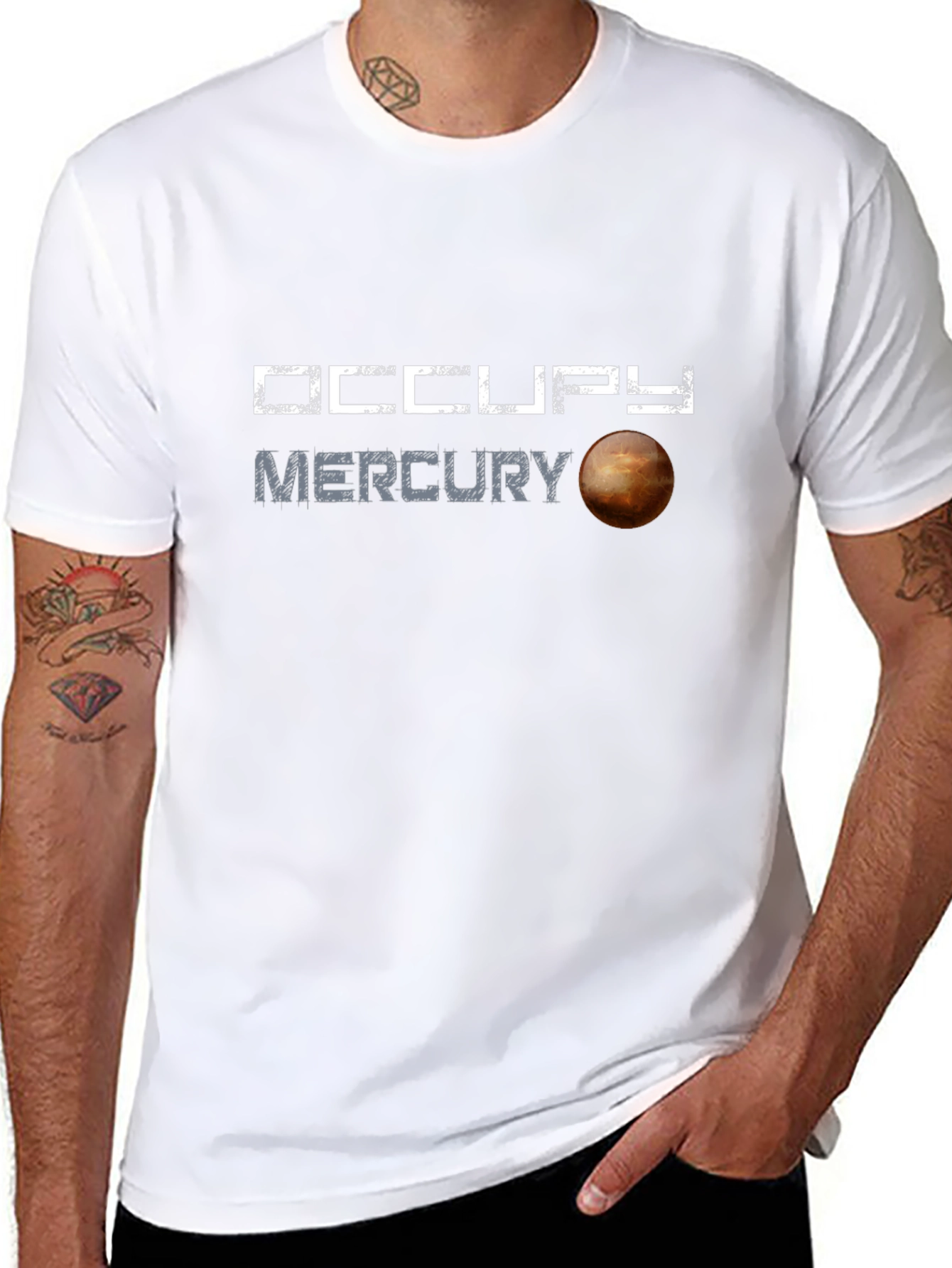 Occupy Mercury Graphic T-Shirt - Space Exploration Tee