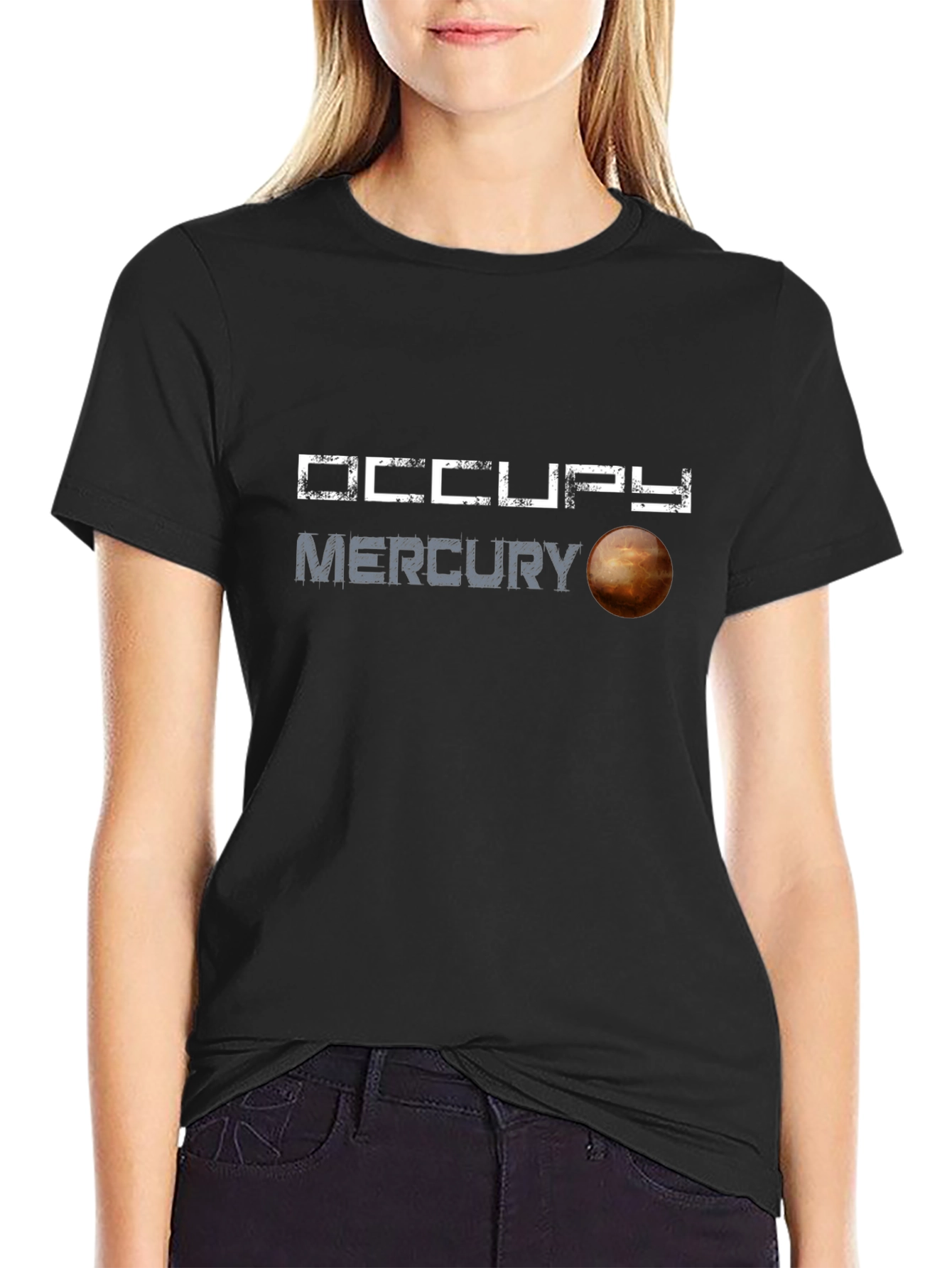 Occupy Mercury Graphic T-Shirt - Space Exploration Tee