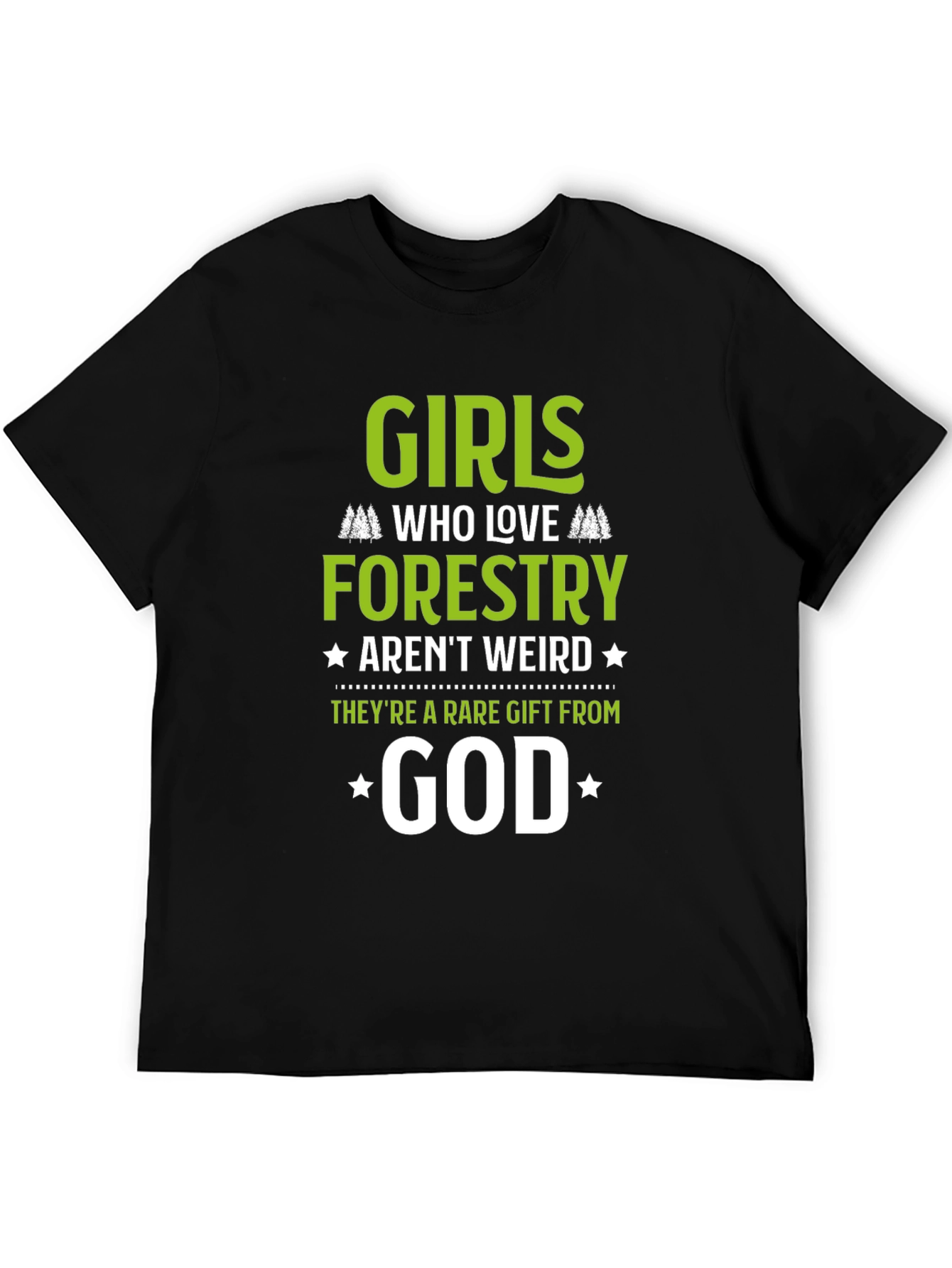 Girls Who Love Forestry Graphic T-Shirt