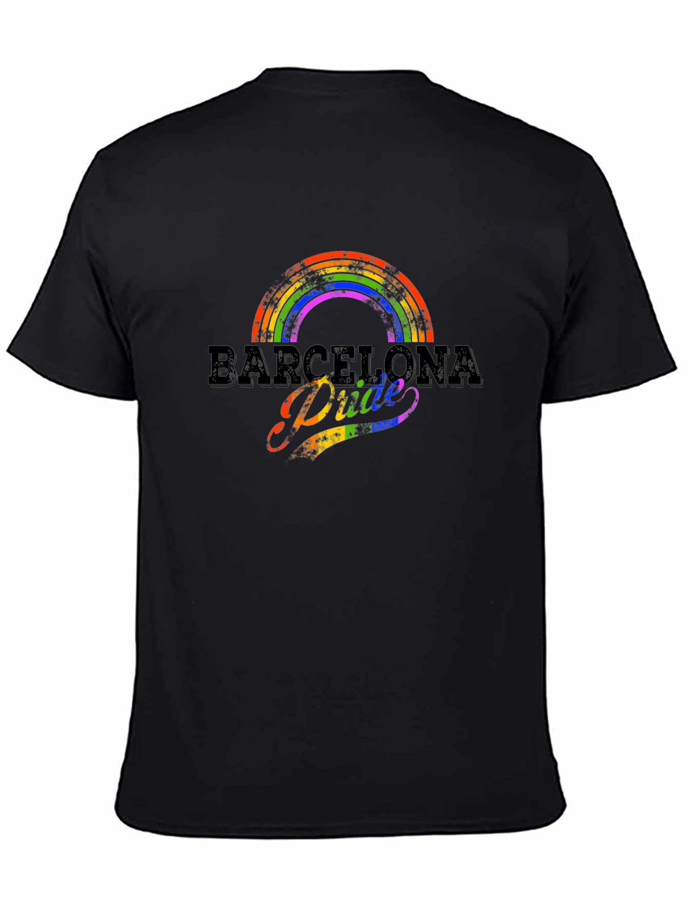 Barcelona Pride Rainbow Graphic T-Shirt
