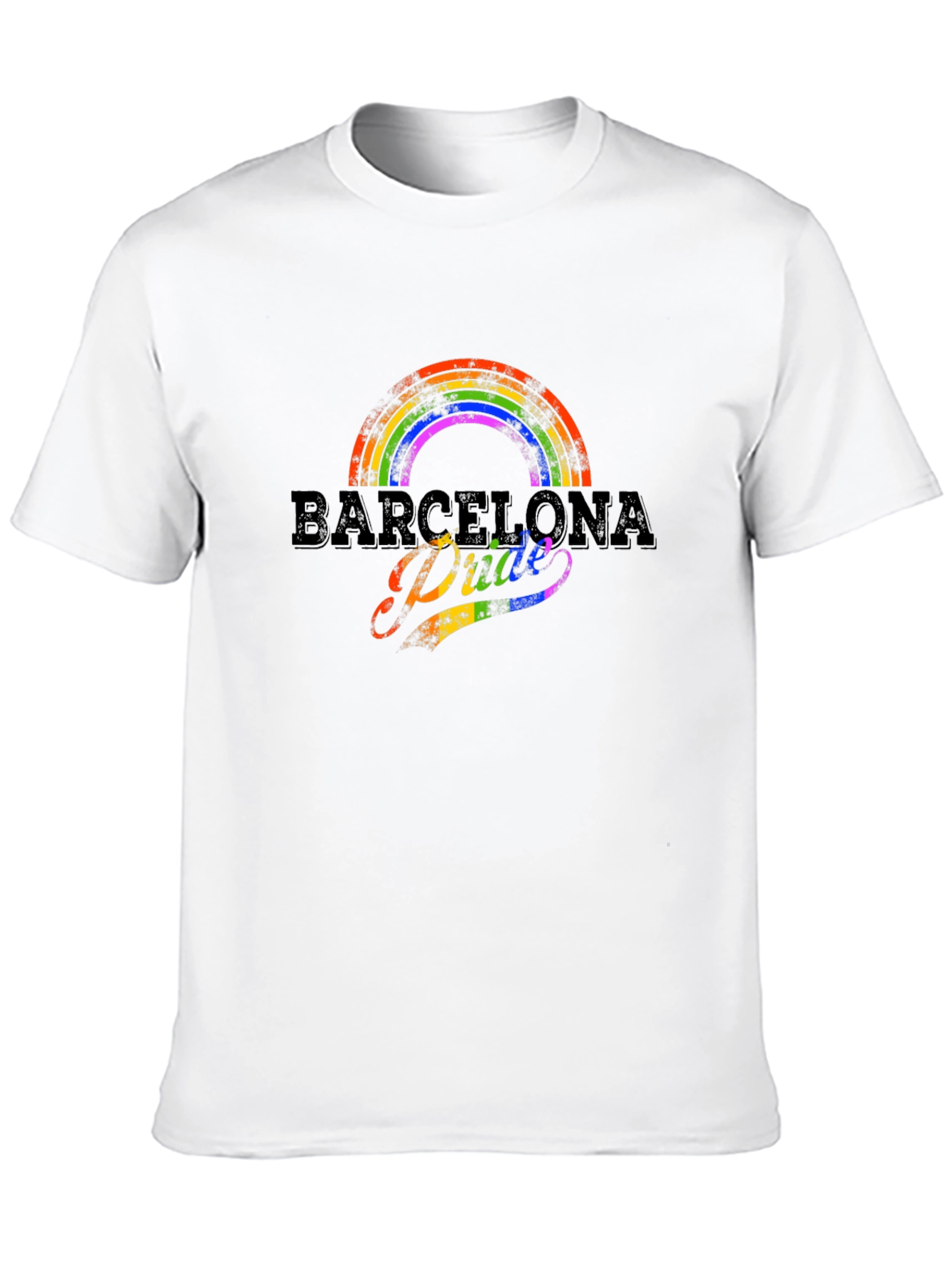 Barcelona Pride Rainbow Graphic T-Shirt