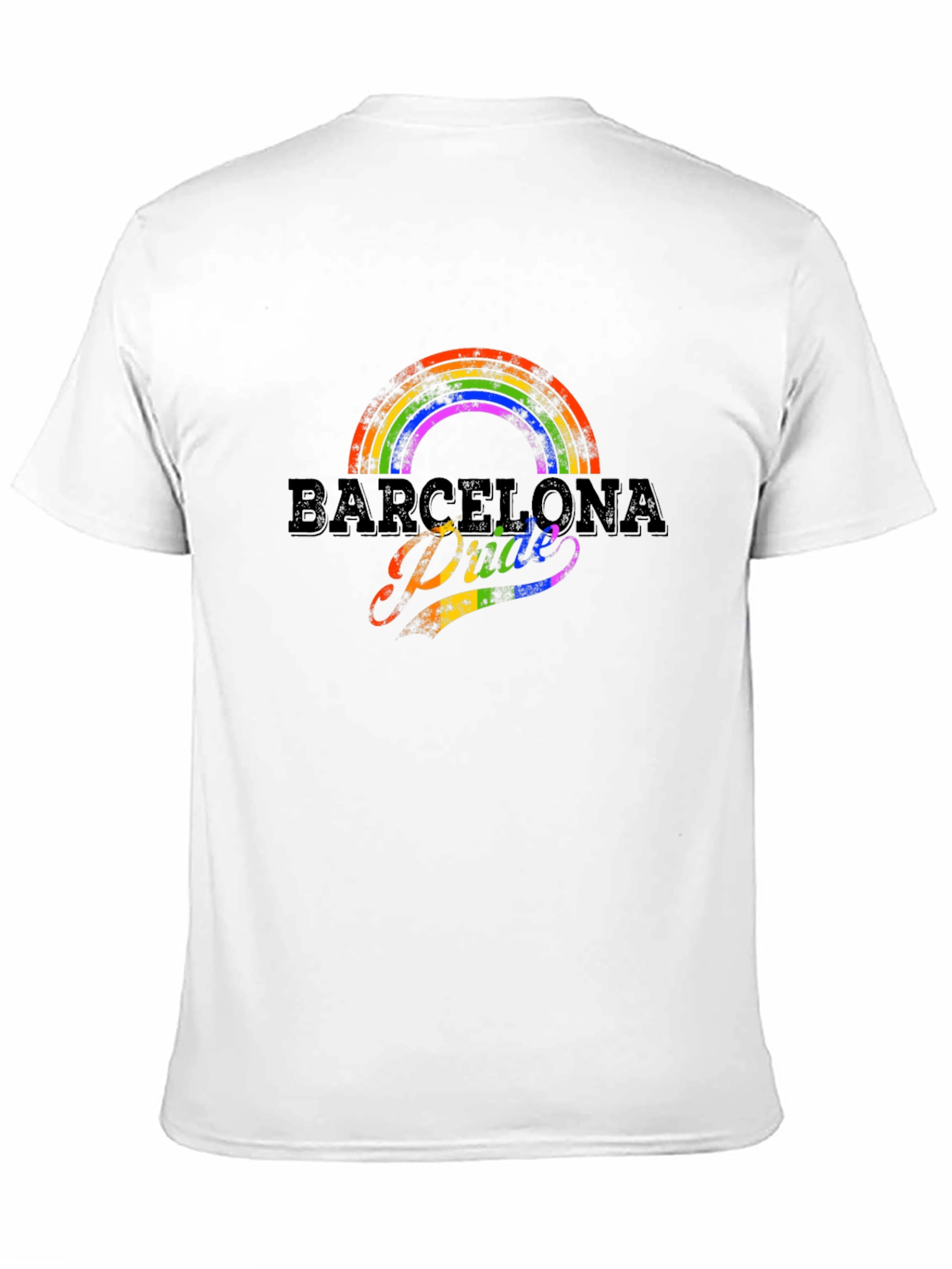 Barcelona Pride Rainbow Graphic T-Shirt