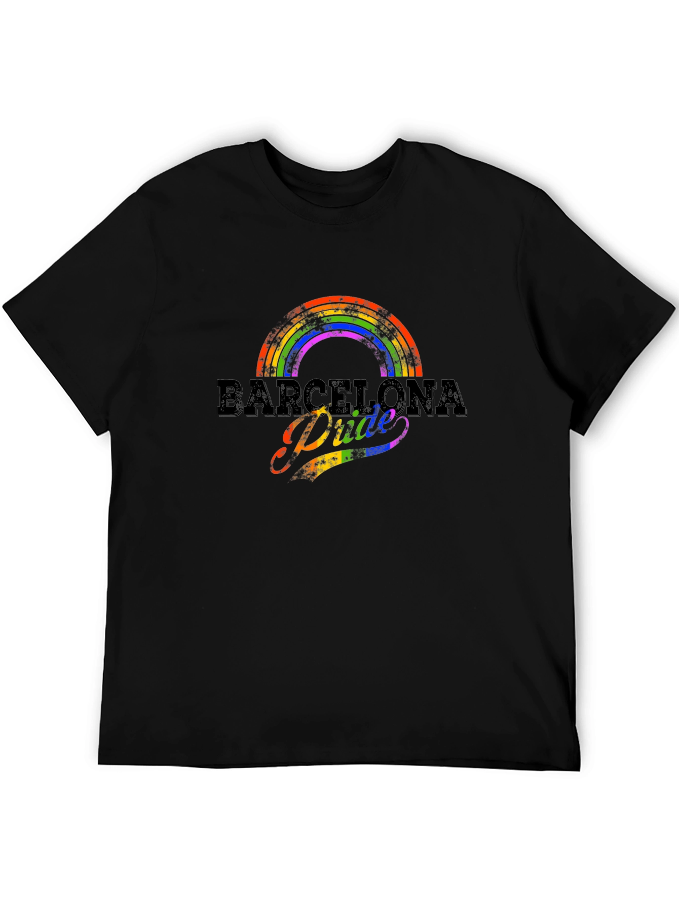 Barcelona Pride Rainbow Graphic T-Shirt