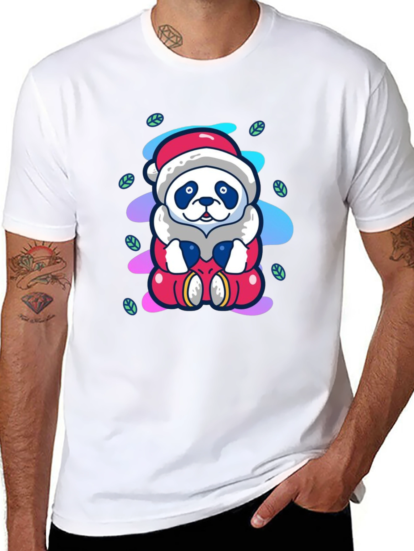 Santa Panda Tee - Holiday Cheer