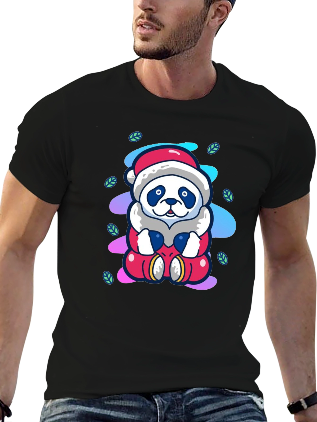 Santa Panda Tee - Holiday Cheer
