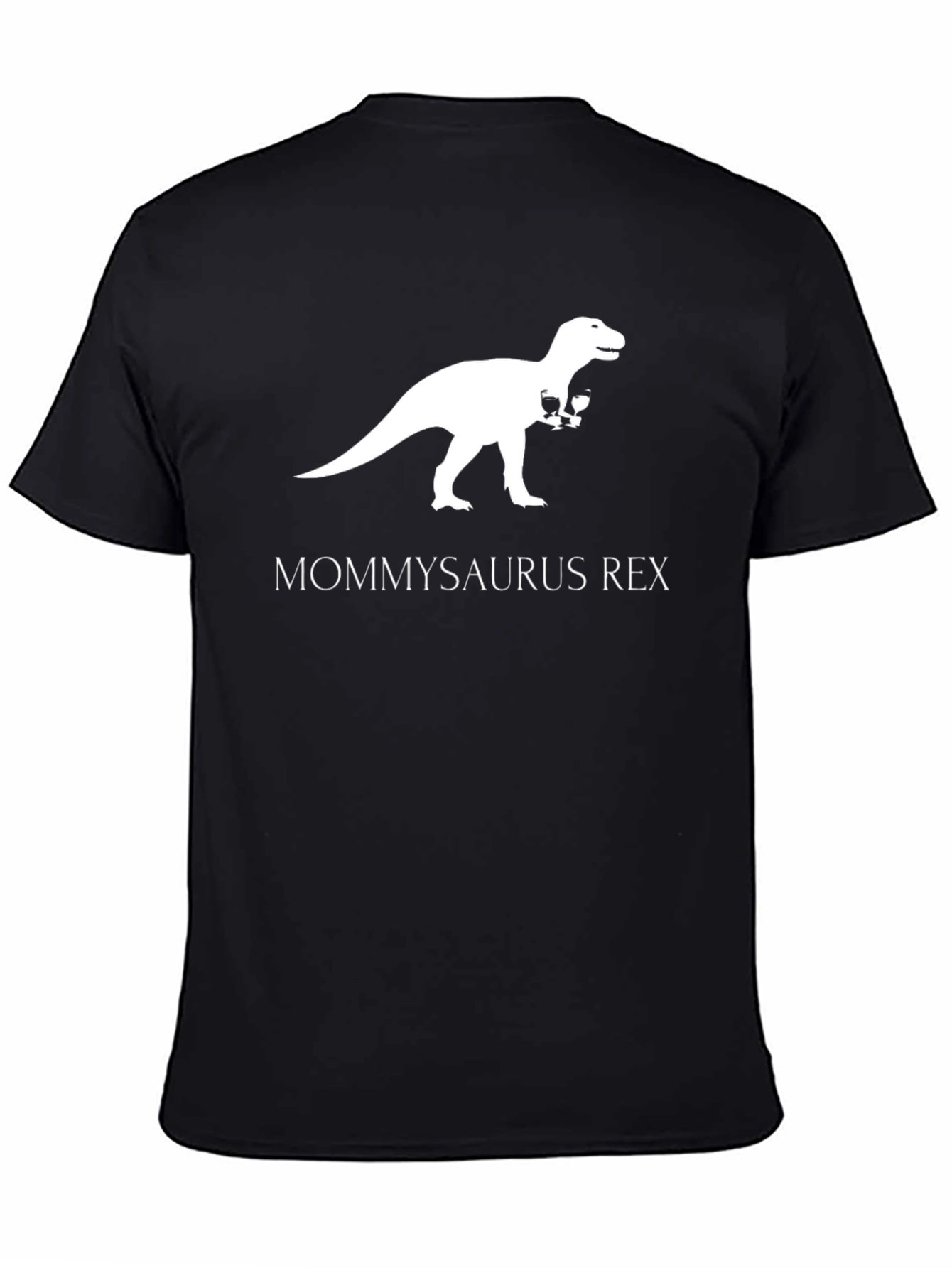 Mommysaurus Rex T-Shirt - Dinosaur Wine Lover Tee
