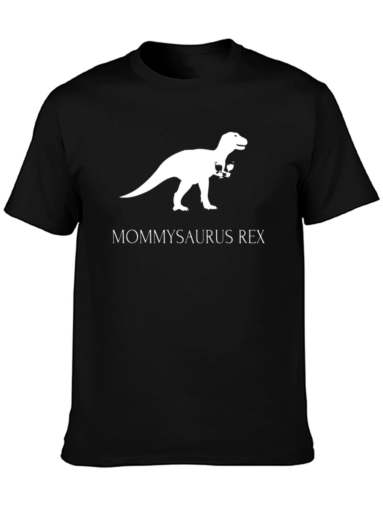 Mommysaurus Rex T-Shirt - Dinosaur Wine Lover Tee