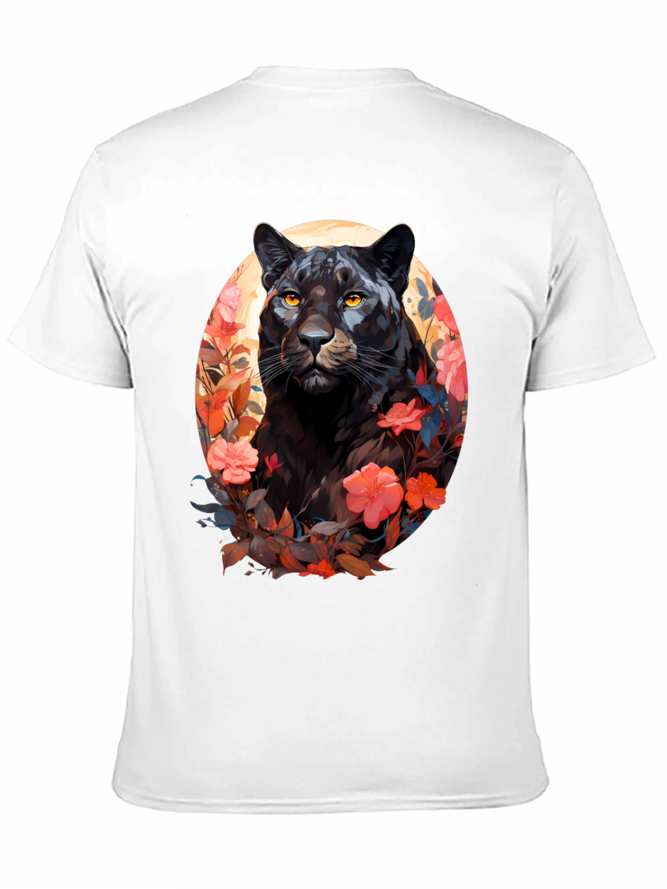 Black Panther Floral Graphic Tee