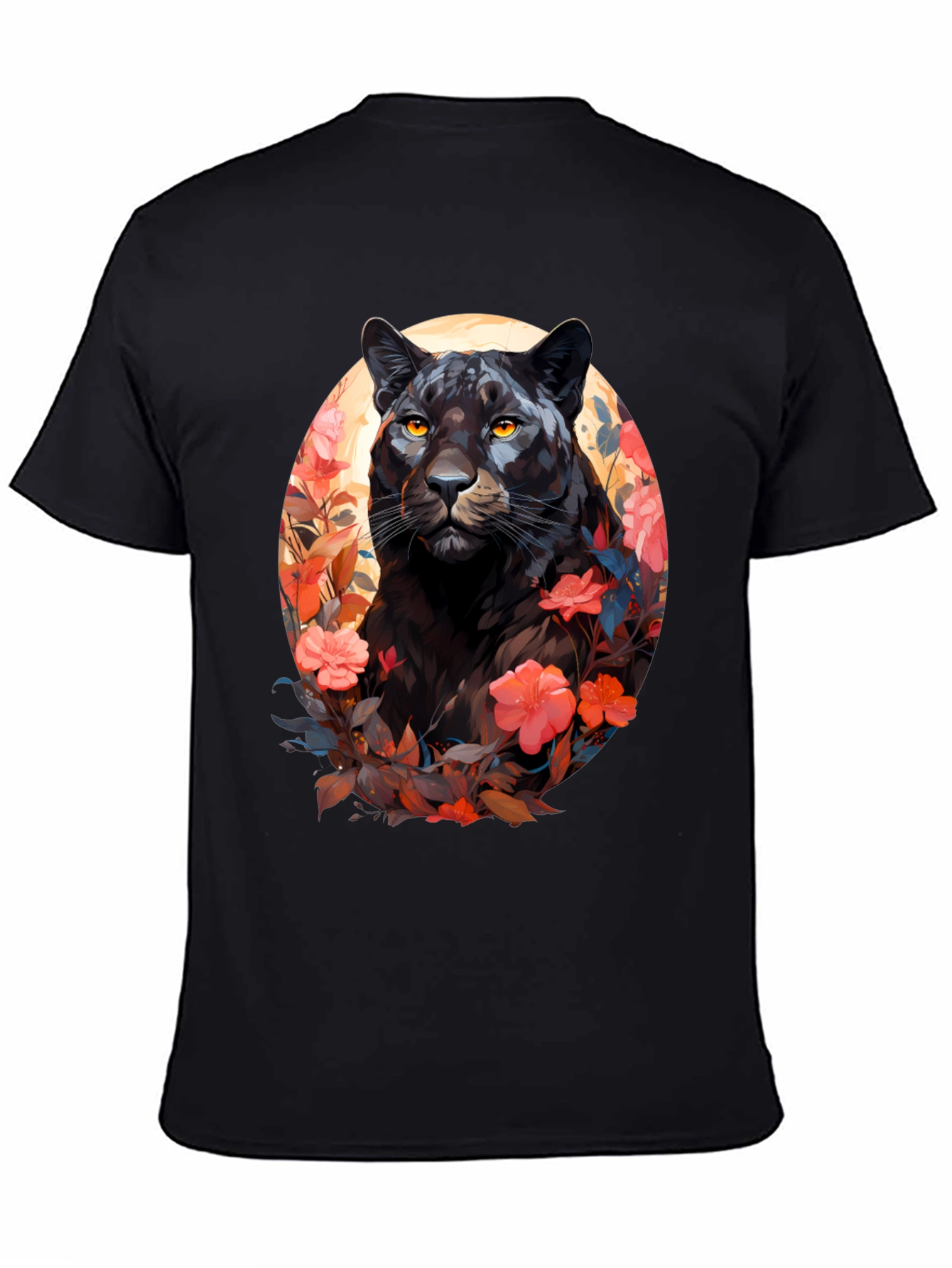 Black Panther Floral Graphic Tee