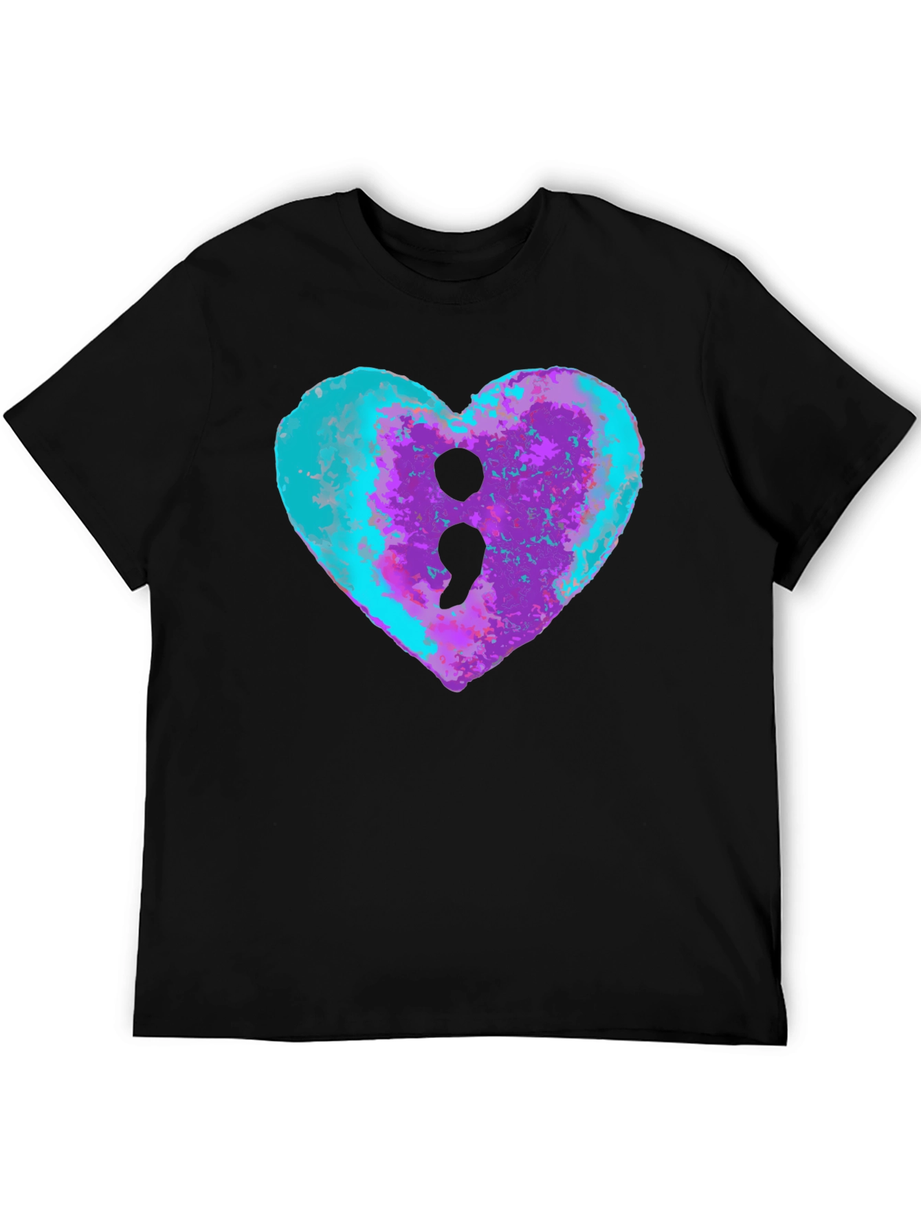 Semicolon Heart Tee - Mental Health Awareness Shirt