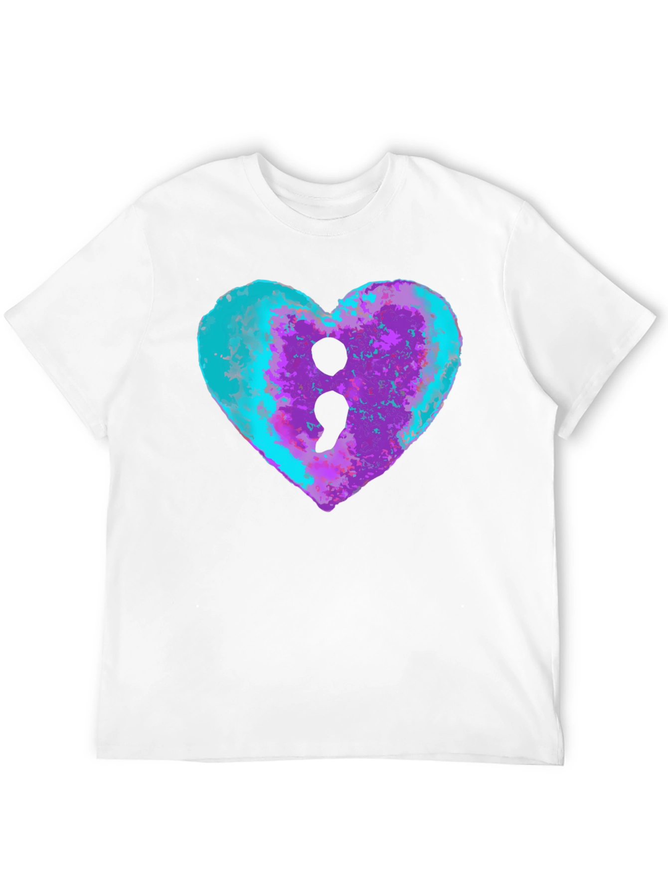 Semicolon Heart Tee - Mental Health Awareness Shirt