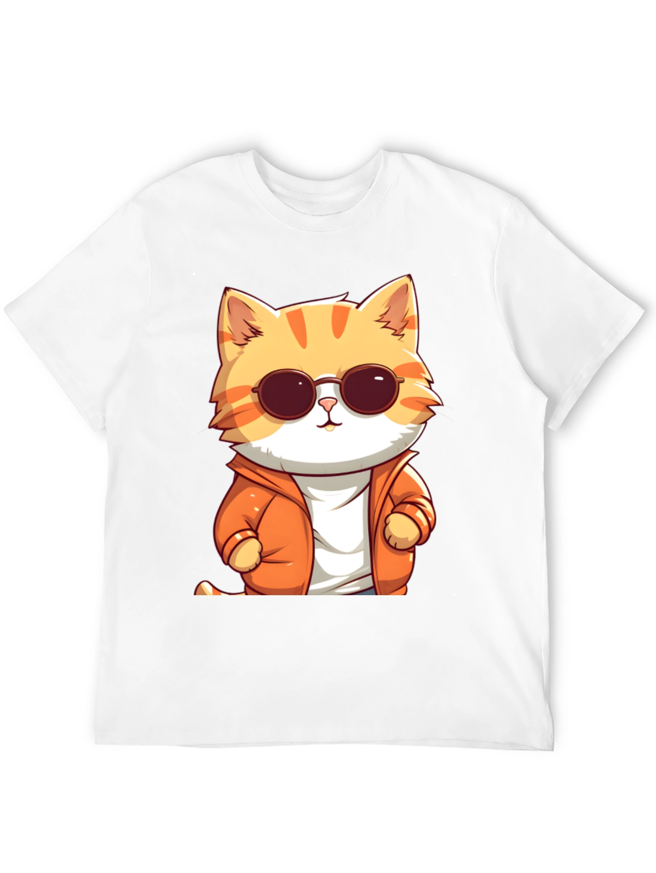 Cool Cat Graphic Tee - Black
