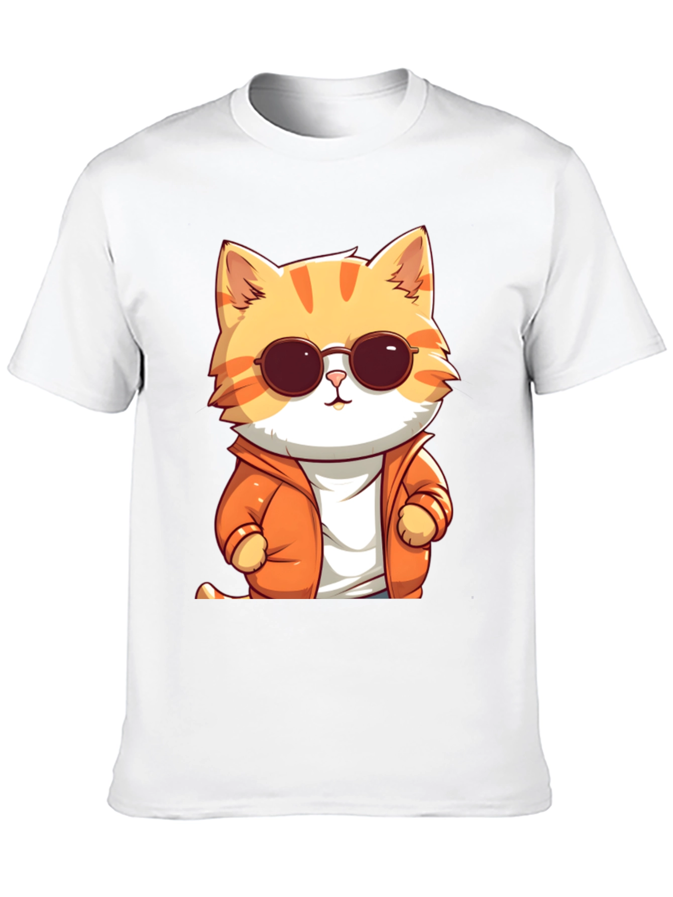 Cool Cat Graphic Tee - Black