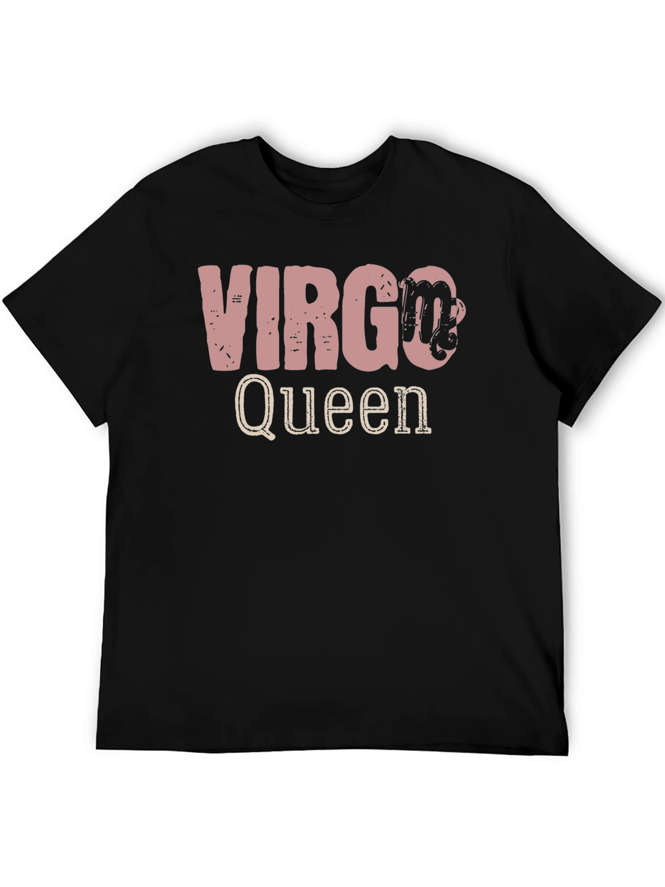 Virgo Queen Zodiac Sign Black T-Shirt