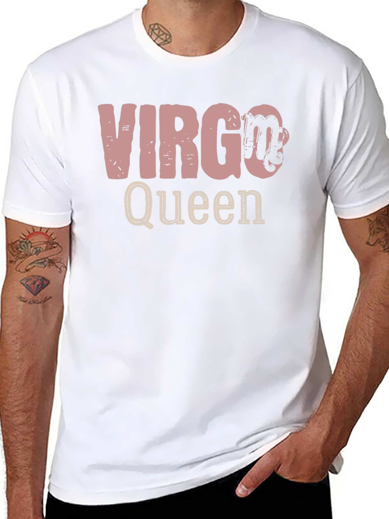 Virgo Queen Zodiac Sign Black T-Shirt