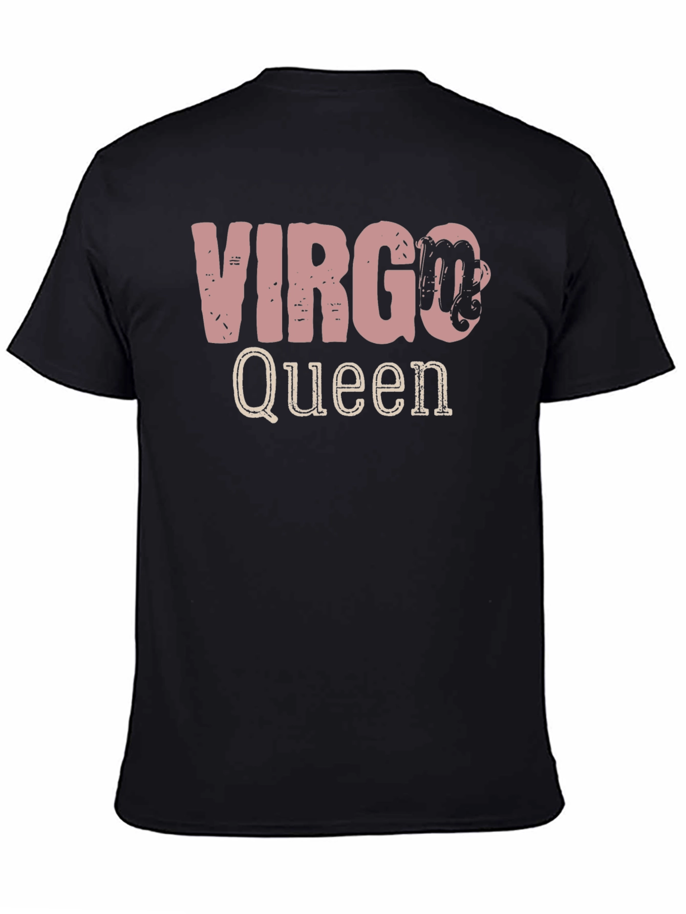 Virgo Queen Zodiac Sign Black T-Shirt