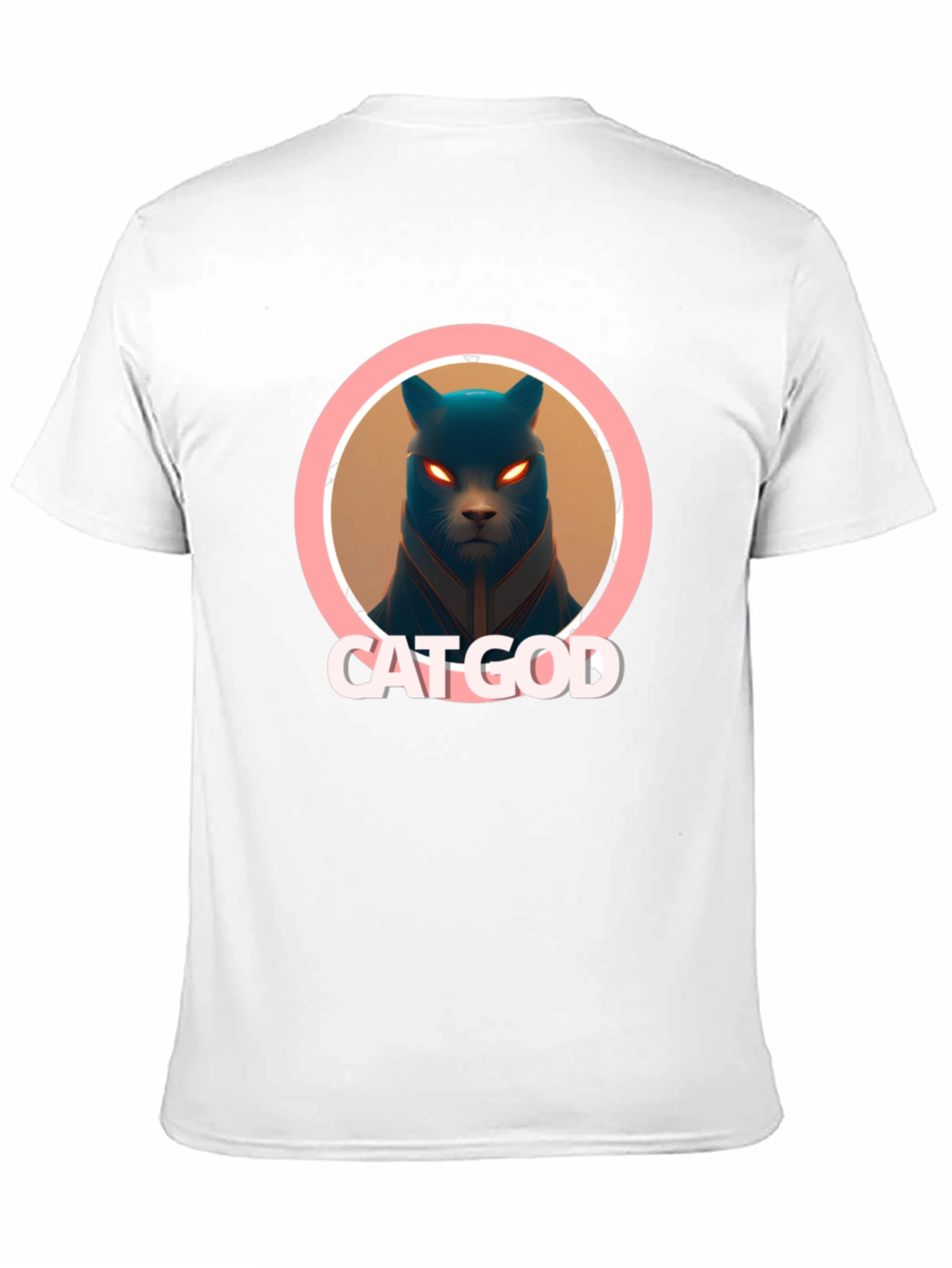 Cat God Graphic Tee - Black T-Shirt