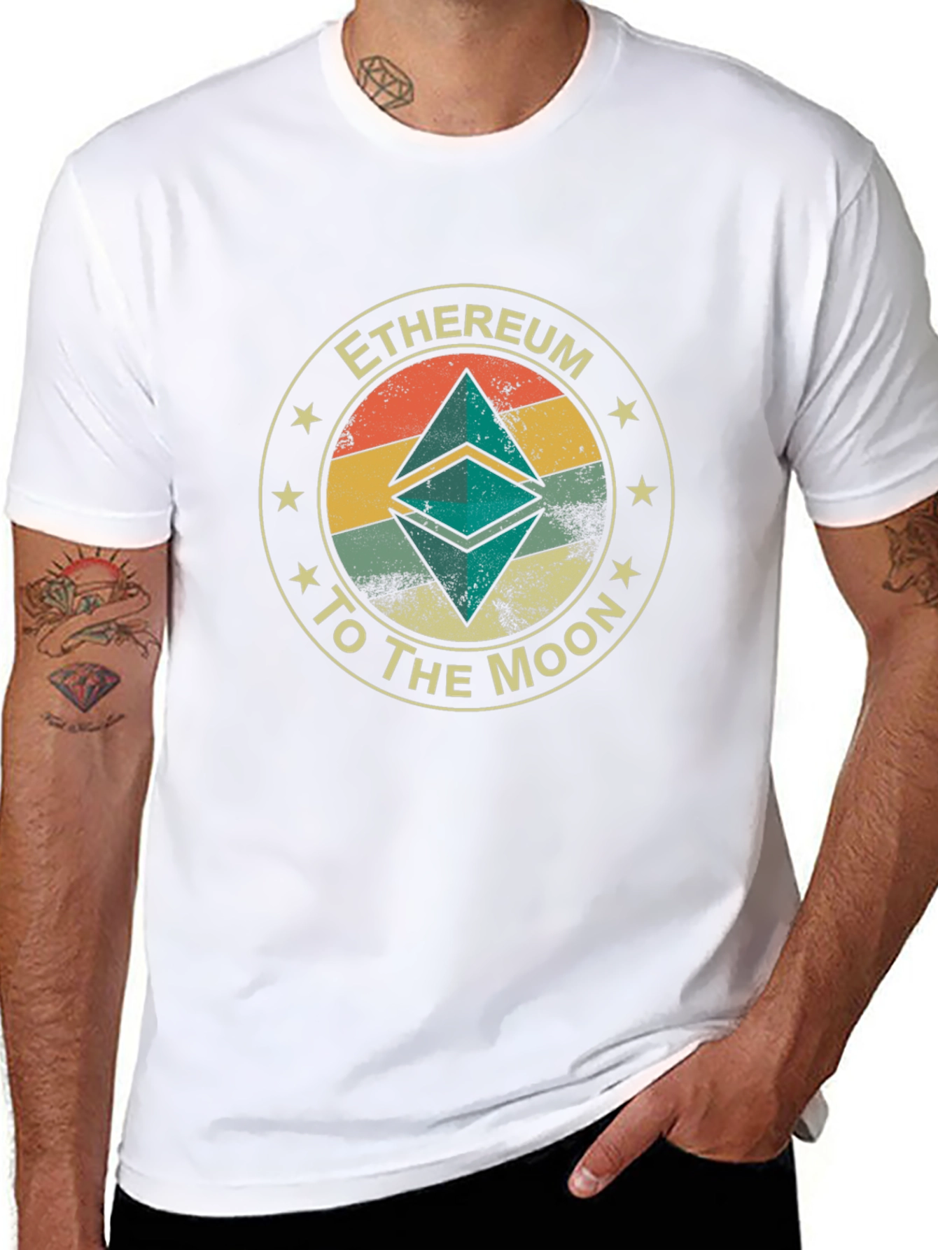 Ethereum to the Moon Graphic Tee