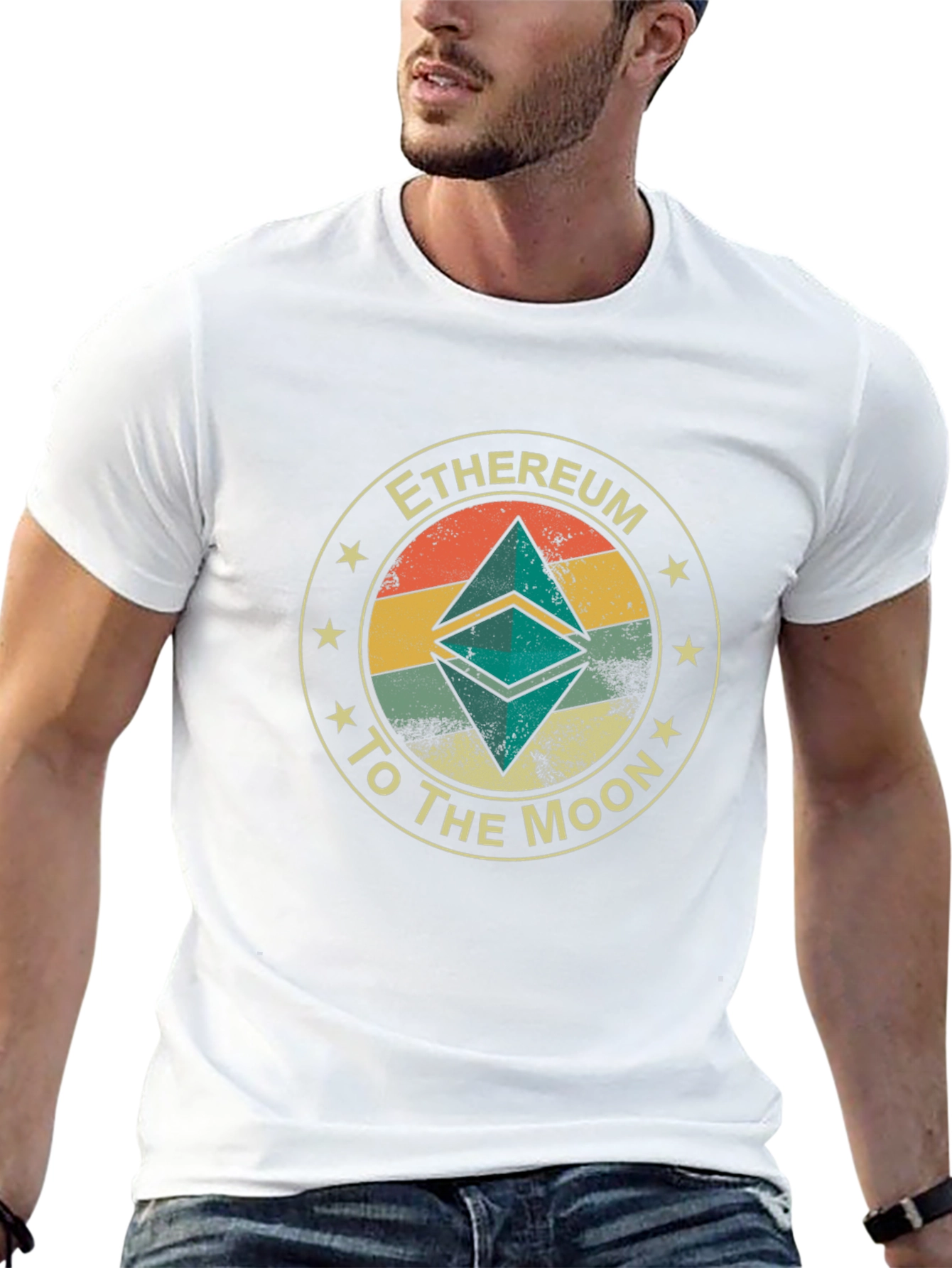 Ethereum to the Moon Graphic Tee