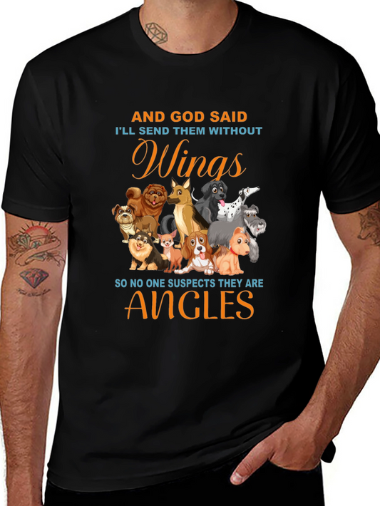 Dog Angel T-Shirt - Wings