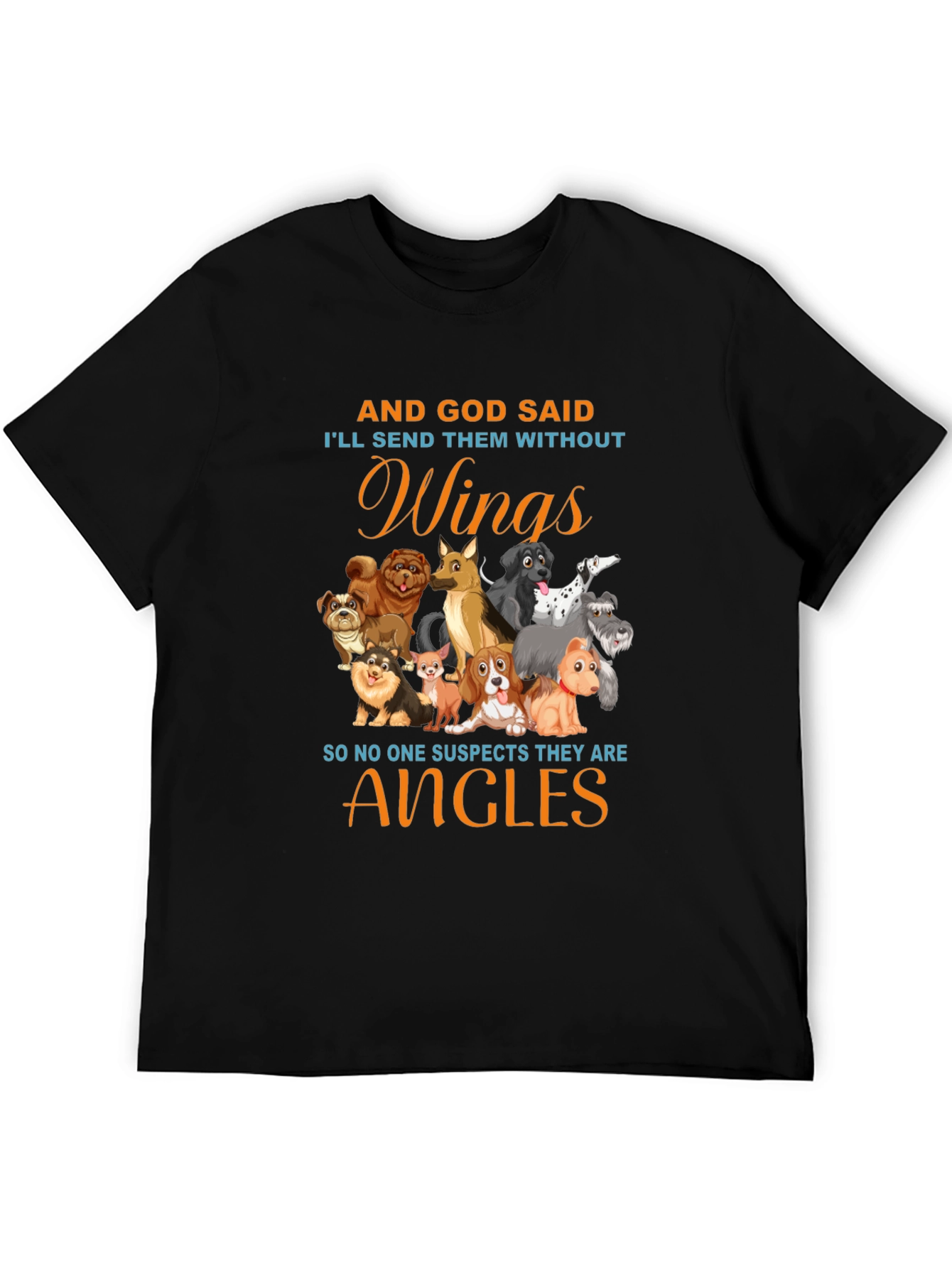 Dog Angel T-Shirt - Wings