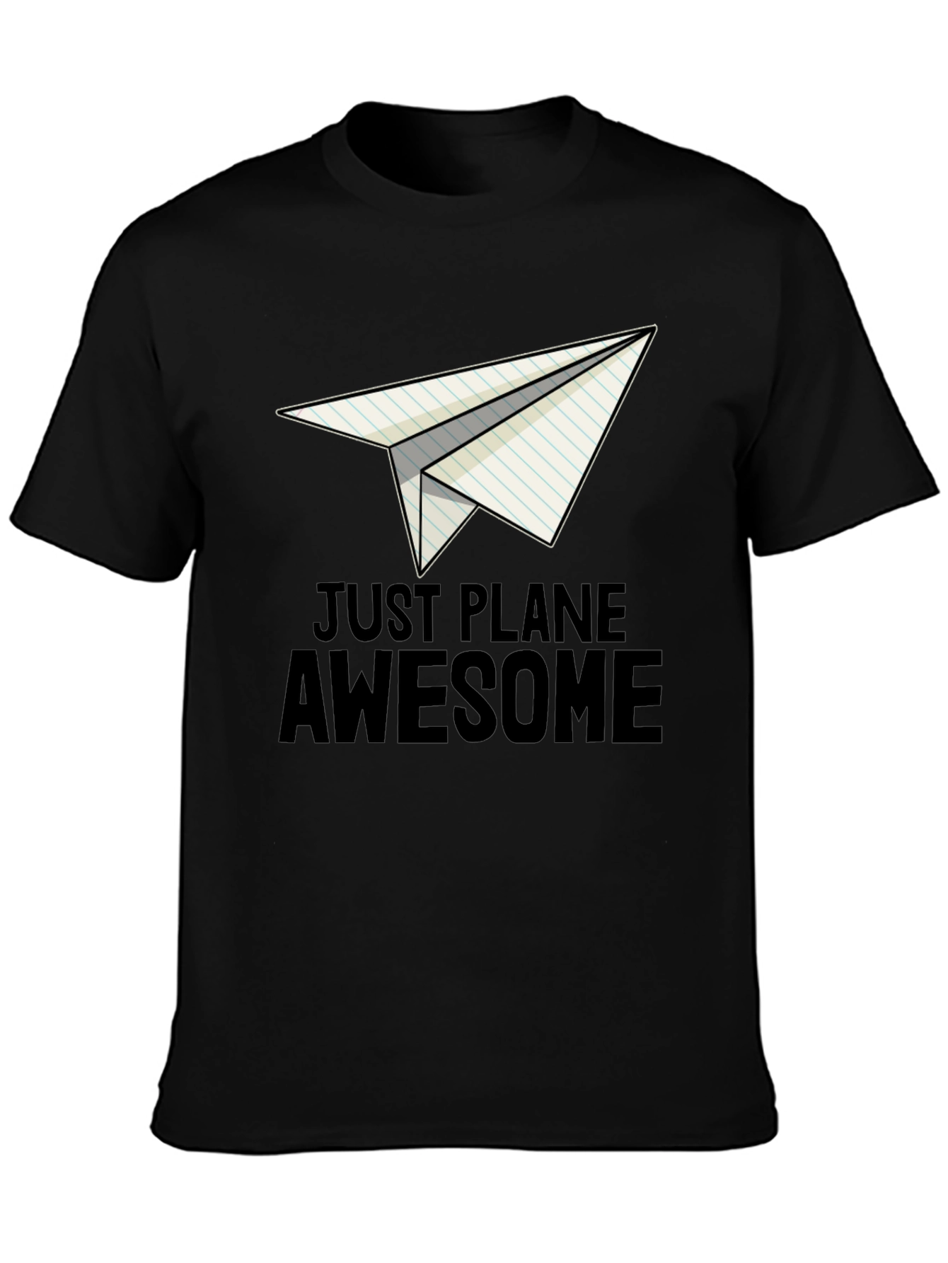 Just Plane Awesome Black T-Shirt
