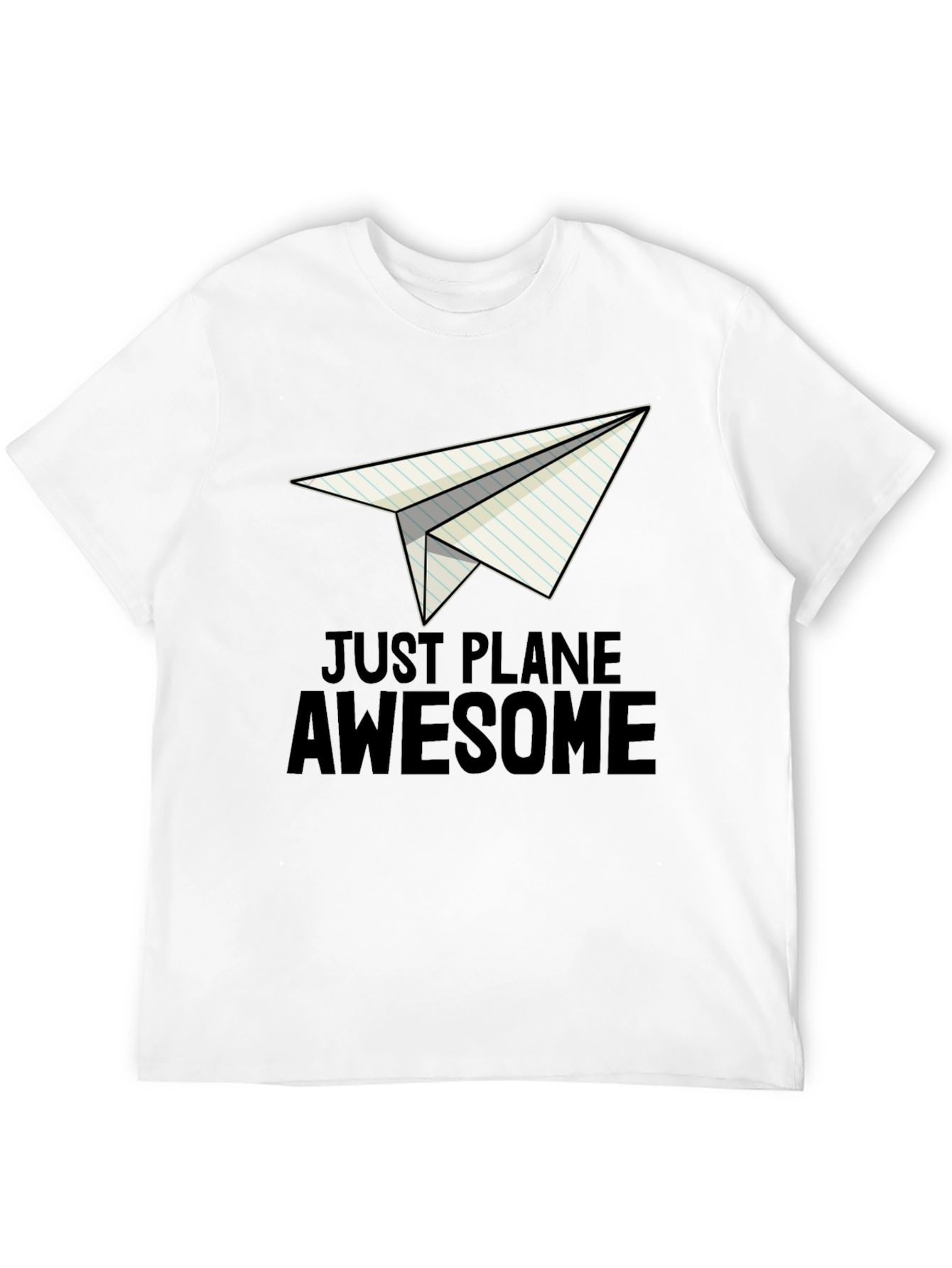 Just Plane Awesome Black T-Shirt