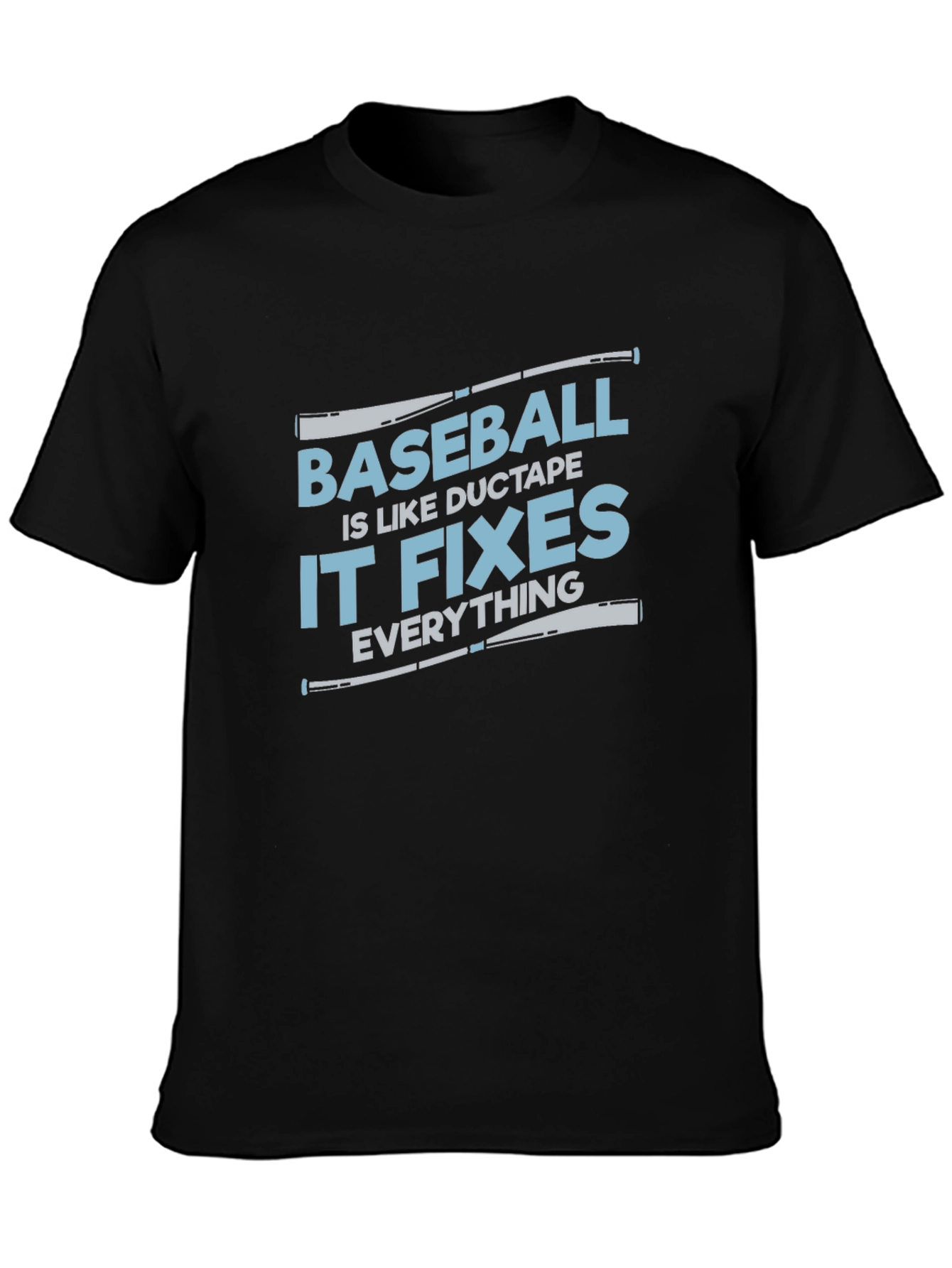 Baseball Duct Tape Fixes Everything T-Shirt