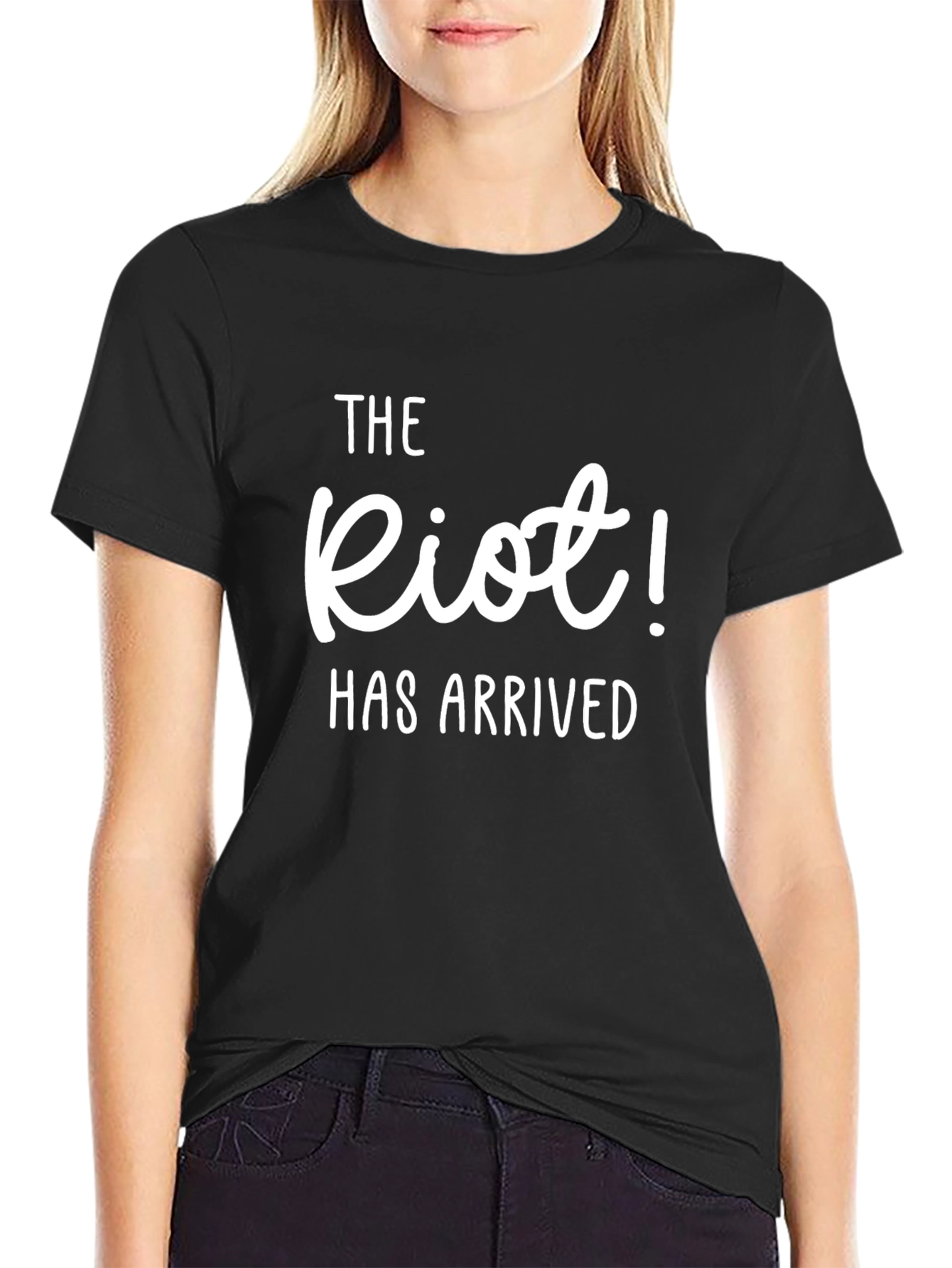 The Riot! Has Arrived Black T-Shirt