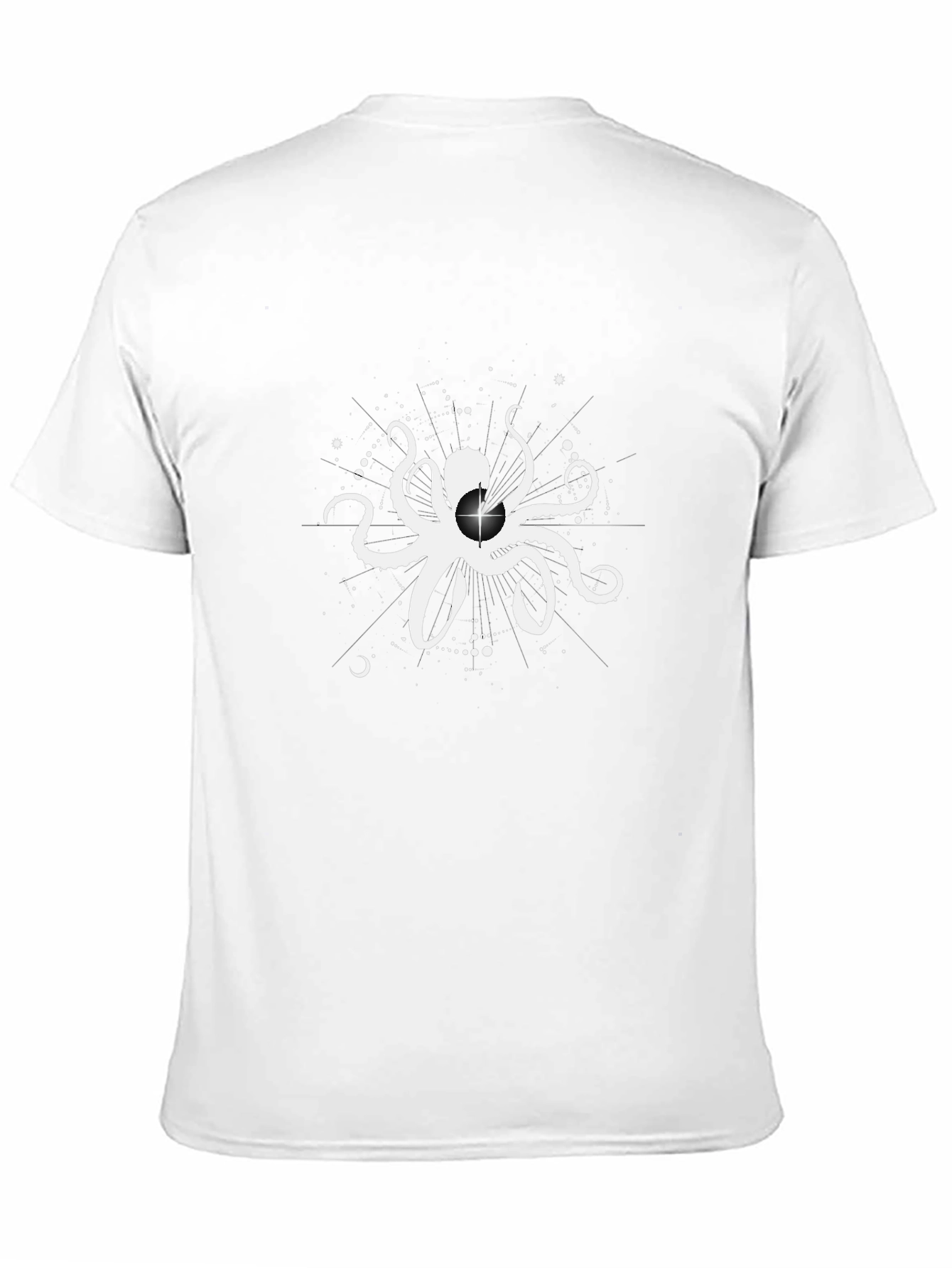 Octopus Star Graphic Black T-Shirt
