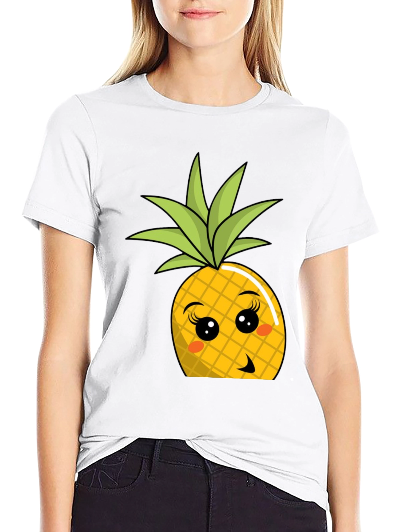 Cute Pineapple Graphic Tee - Trendy Summer Shirt