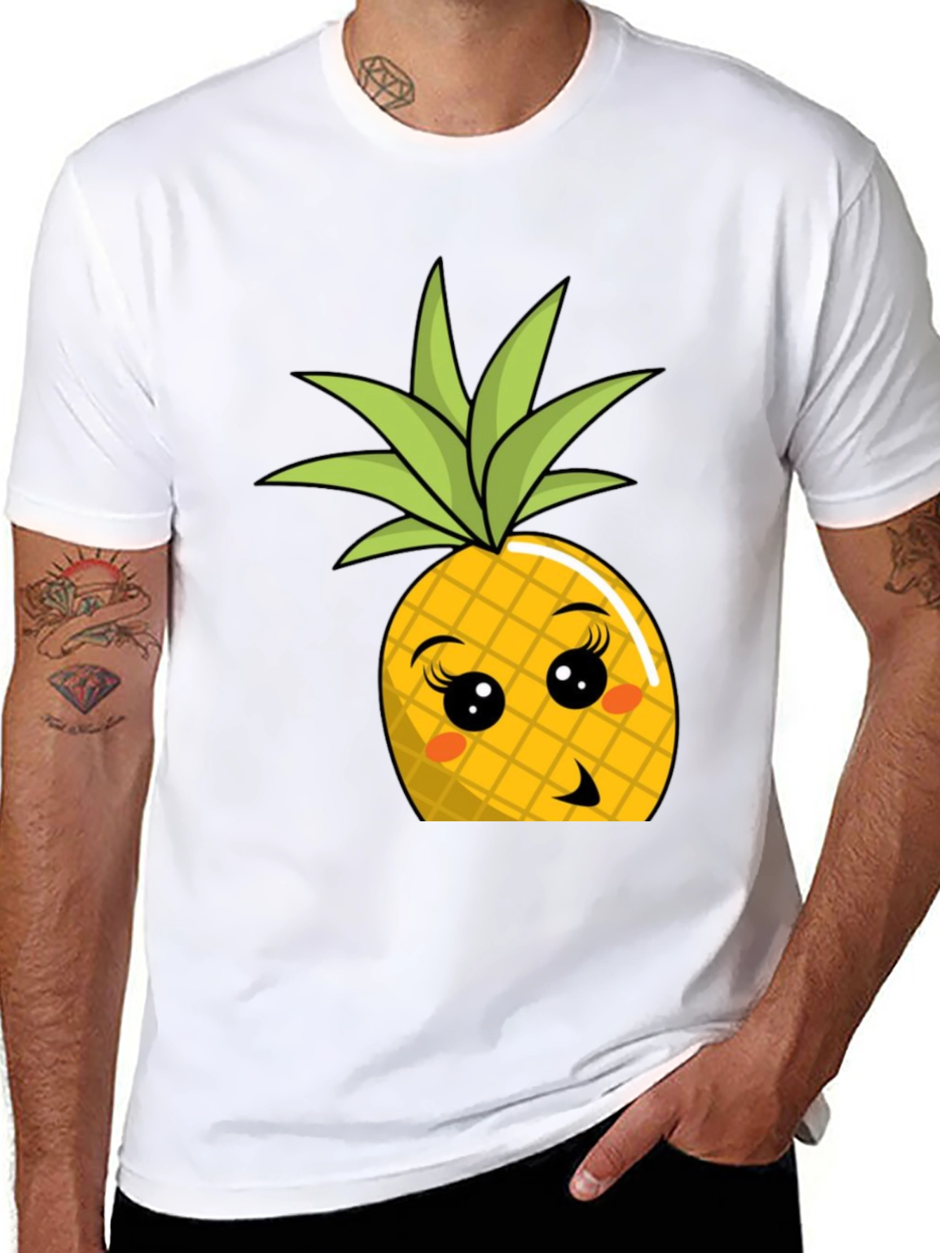Cute Pineapple Graphic Tee - Trendy Summer Shirt