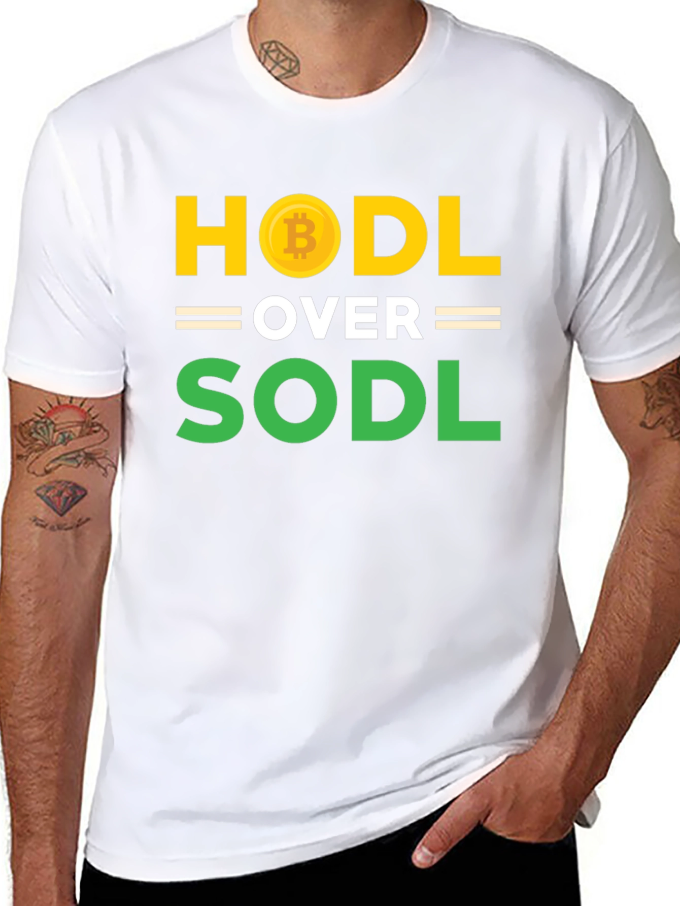 HODL Over SODL Bitcoin Crypto T-Shirt