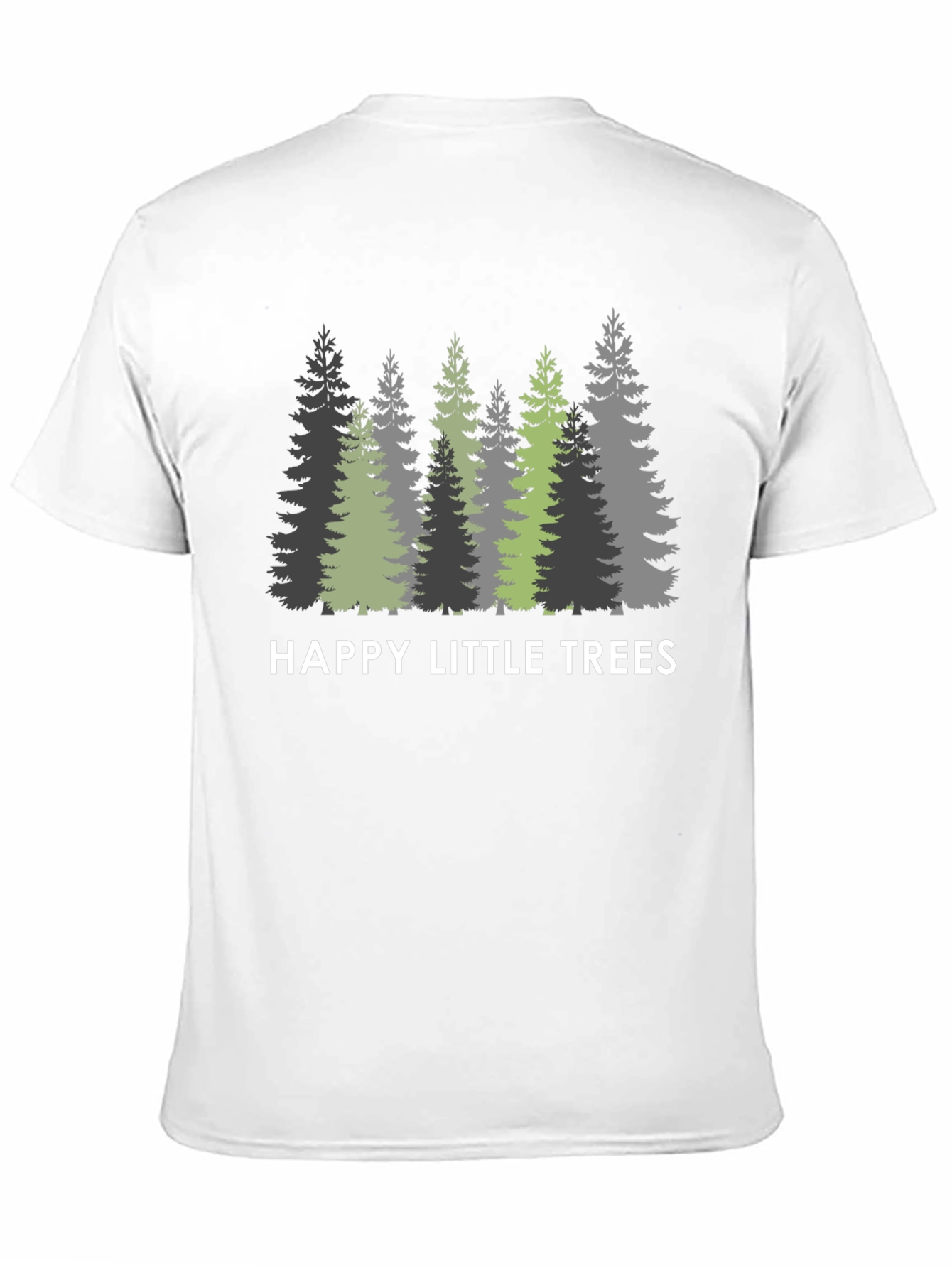 Happy Little Trees Graphic T-Shirt - Nature Inspired Tee