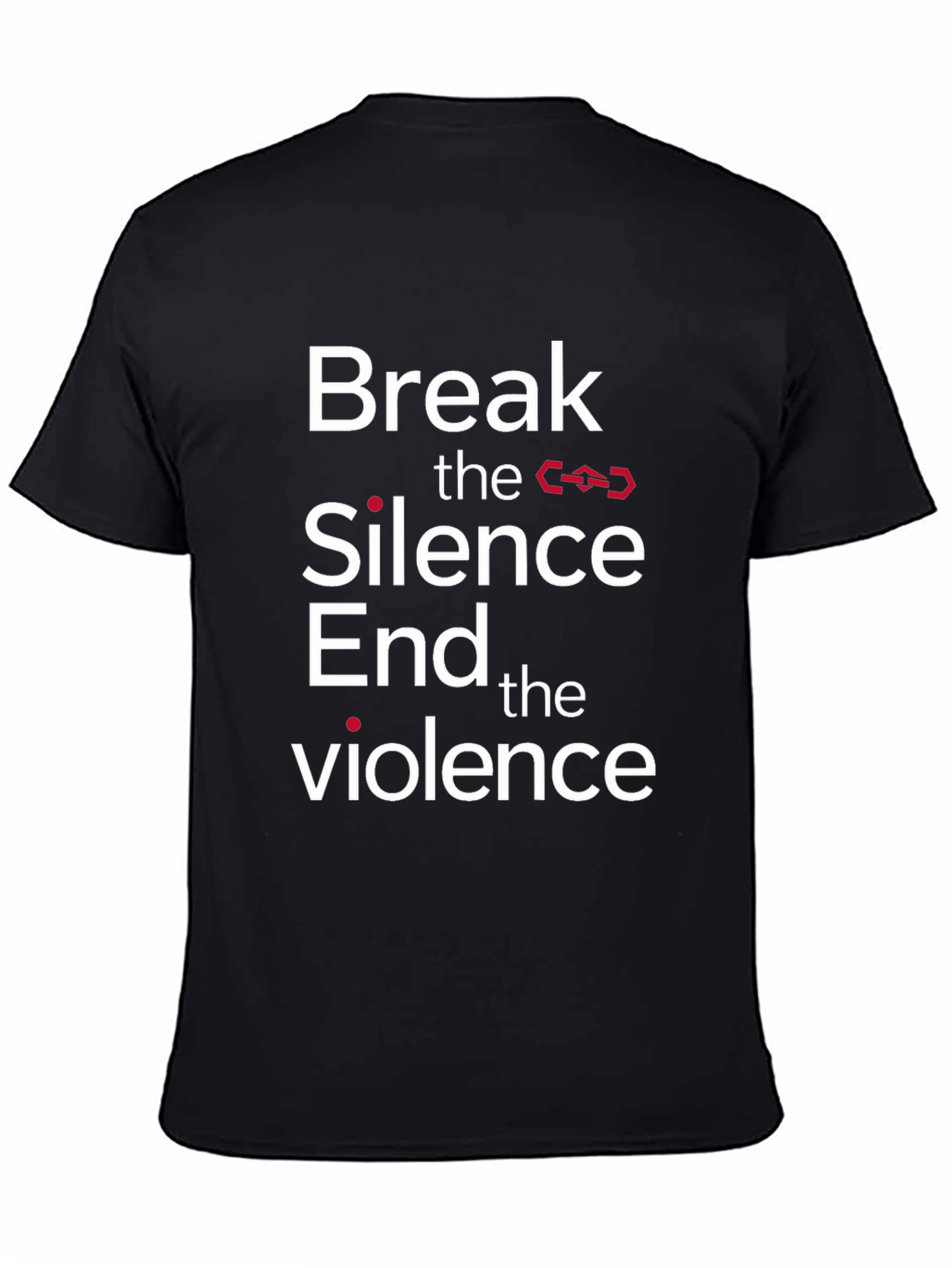 Break the Silence End the Violence Black T-Shirt