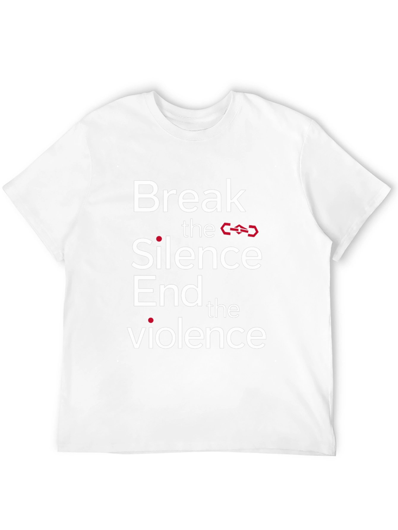 Break the Silence End the Violence Black T-Shirt