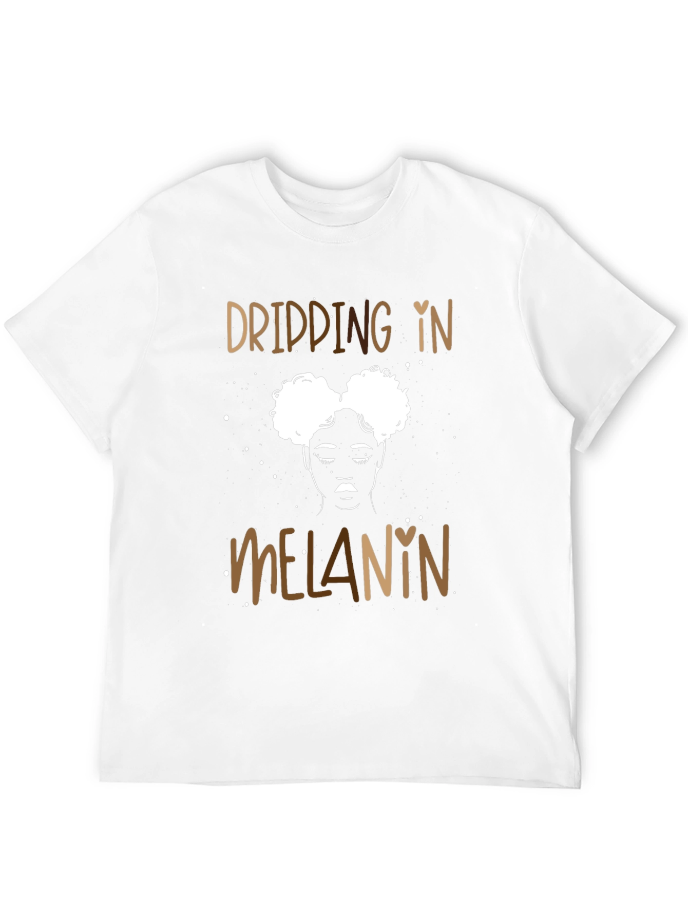 Dripping in Melanin Black Graphic Tee