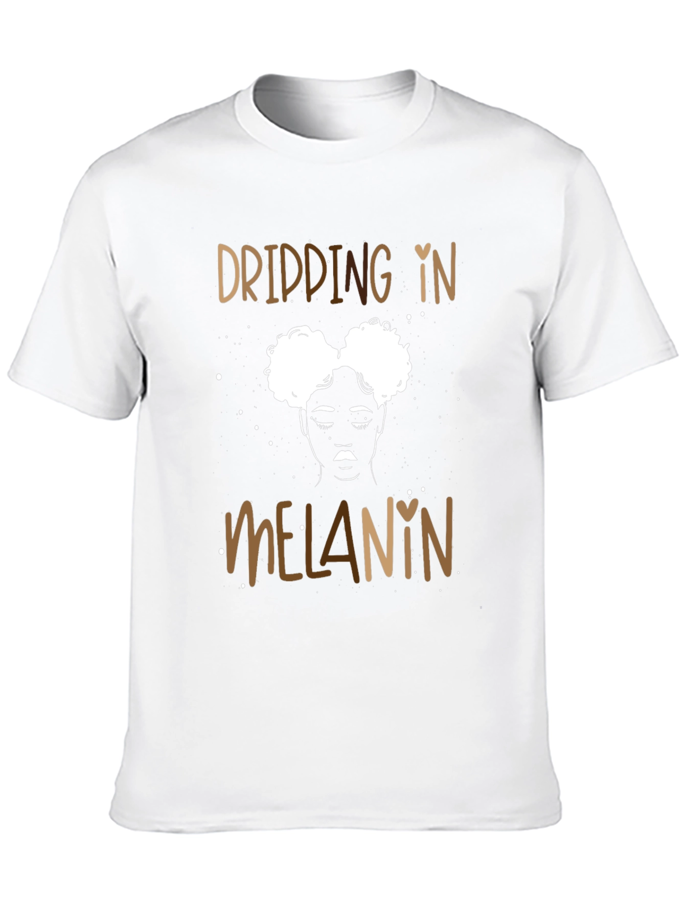 Dripping in Melanin Black Graphic Tee
