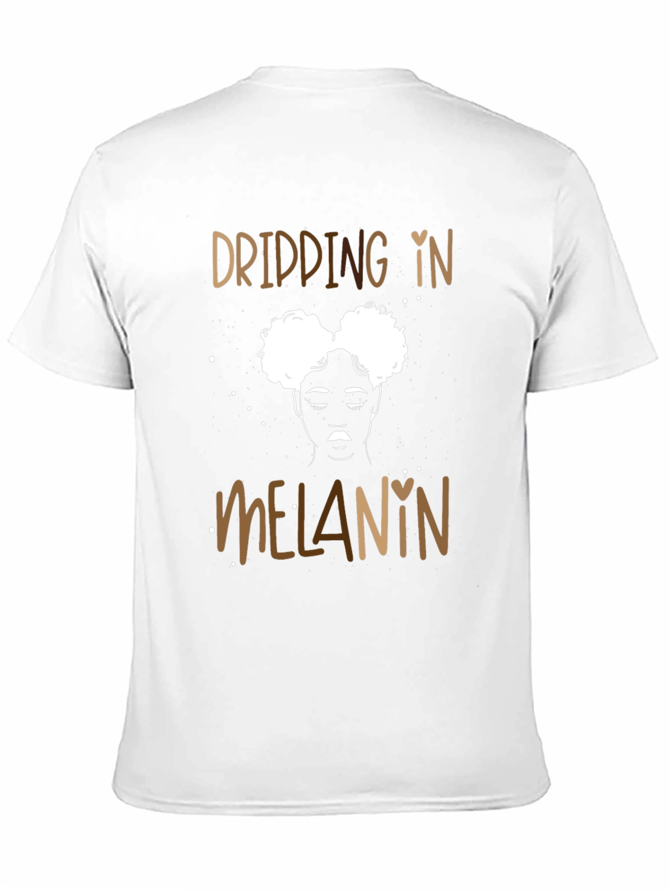Dripping in Melanin Black Graphic Tee