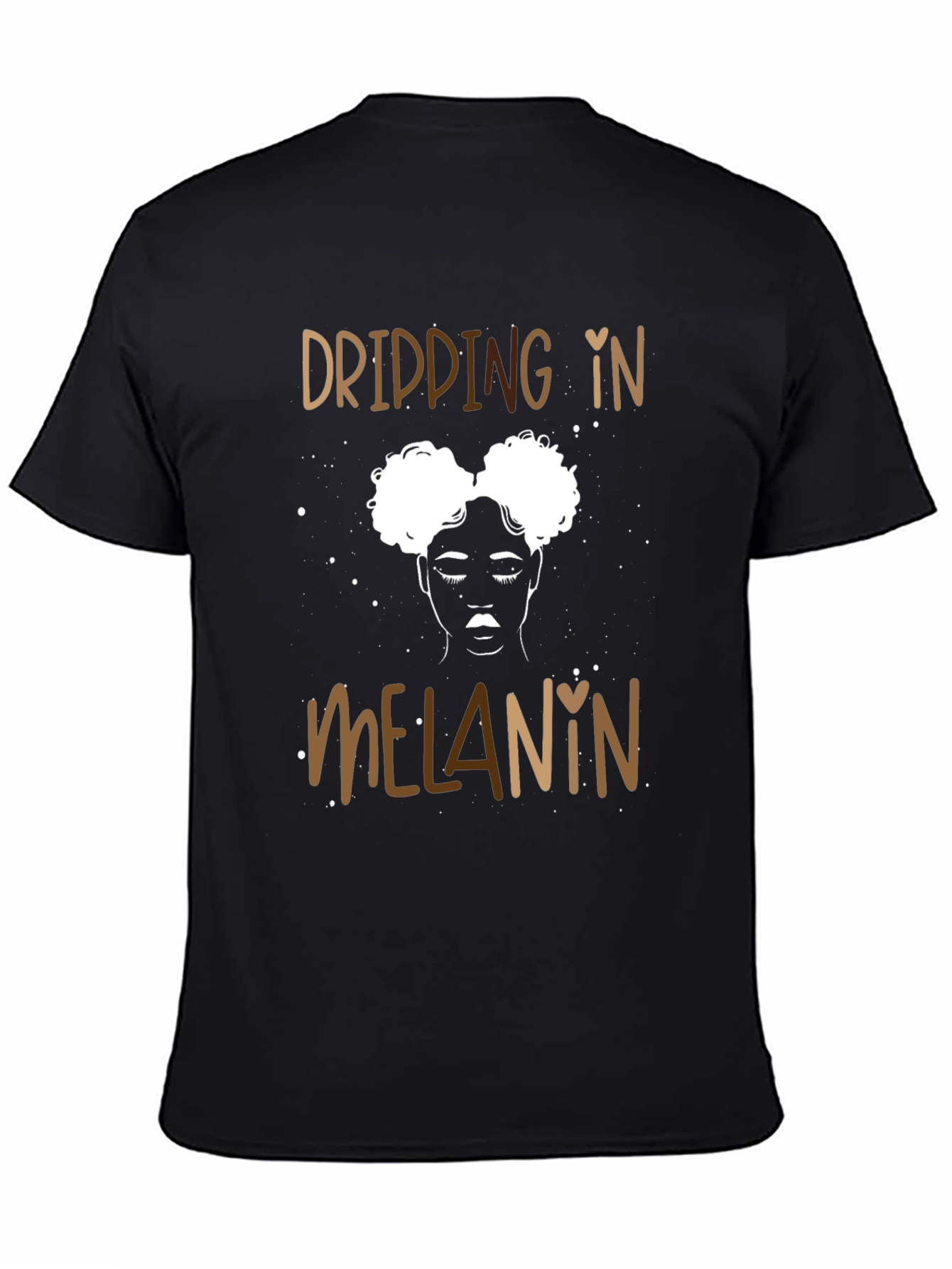 Dripping in Melanin Black Graphic Tee